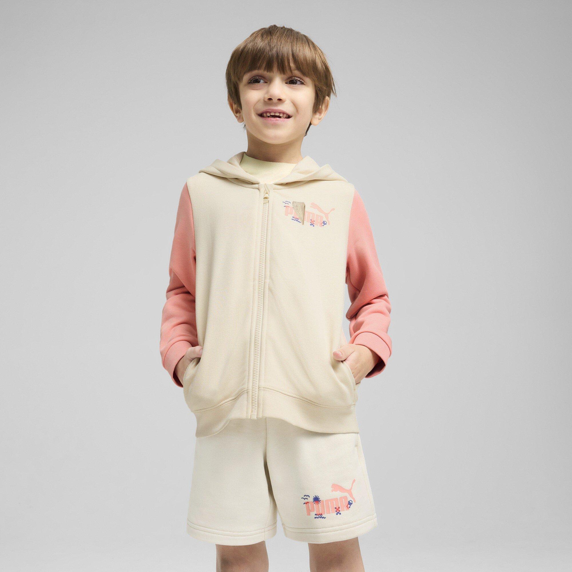 Cream/Pink - Puma - Sandy Adventures Infants Full-Zip Hoodie - 3