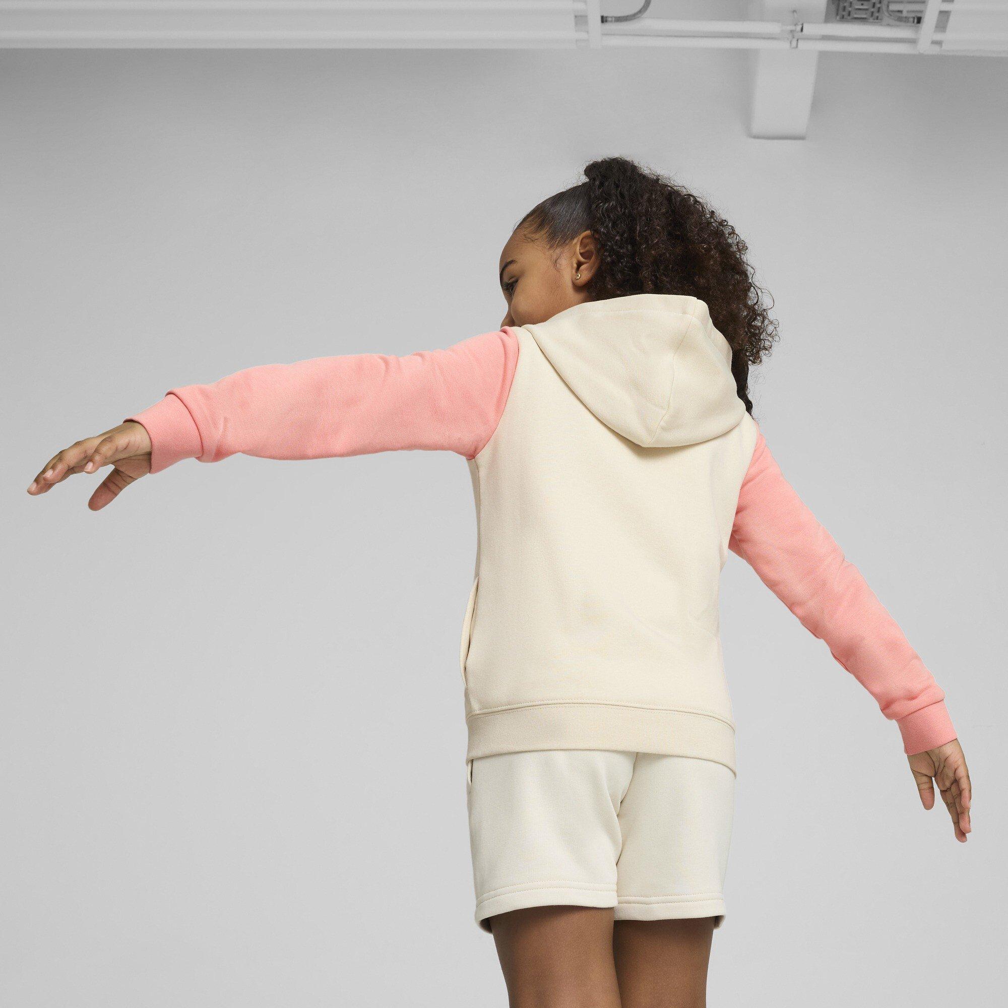 Cream/Pink - Puma - Sandy Adventures Infants Full-Zip Hoodie - 4