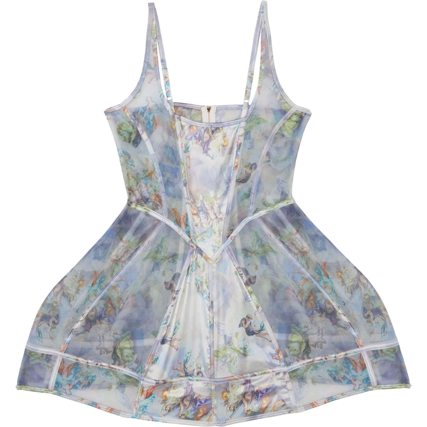 Print - Wolf and Whistle - Gracie Renaissance Printed Boned Underbust Dress - 4