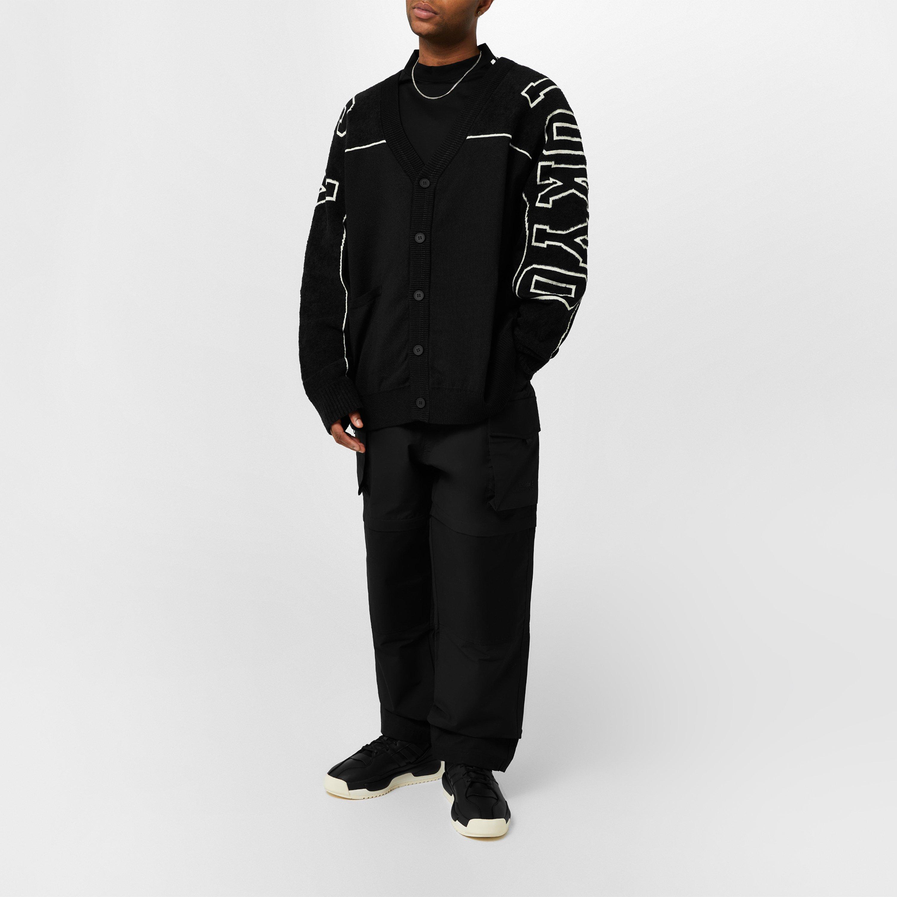 Black - Y3 - Graphic Knit Cardigan - 2