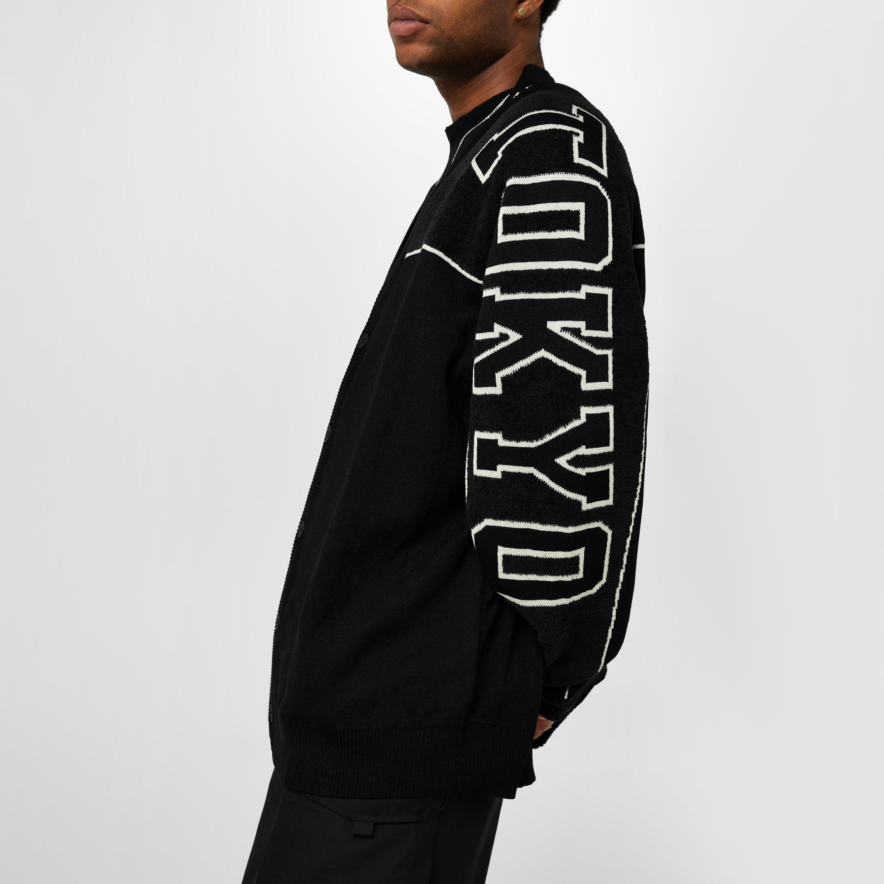 Black - Y3 - Graphic Knit Cardigan - 4