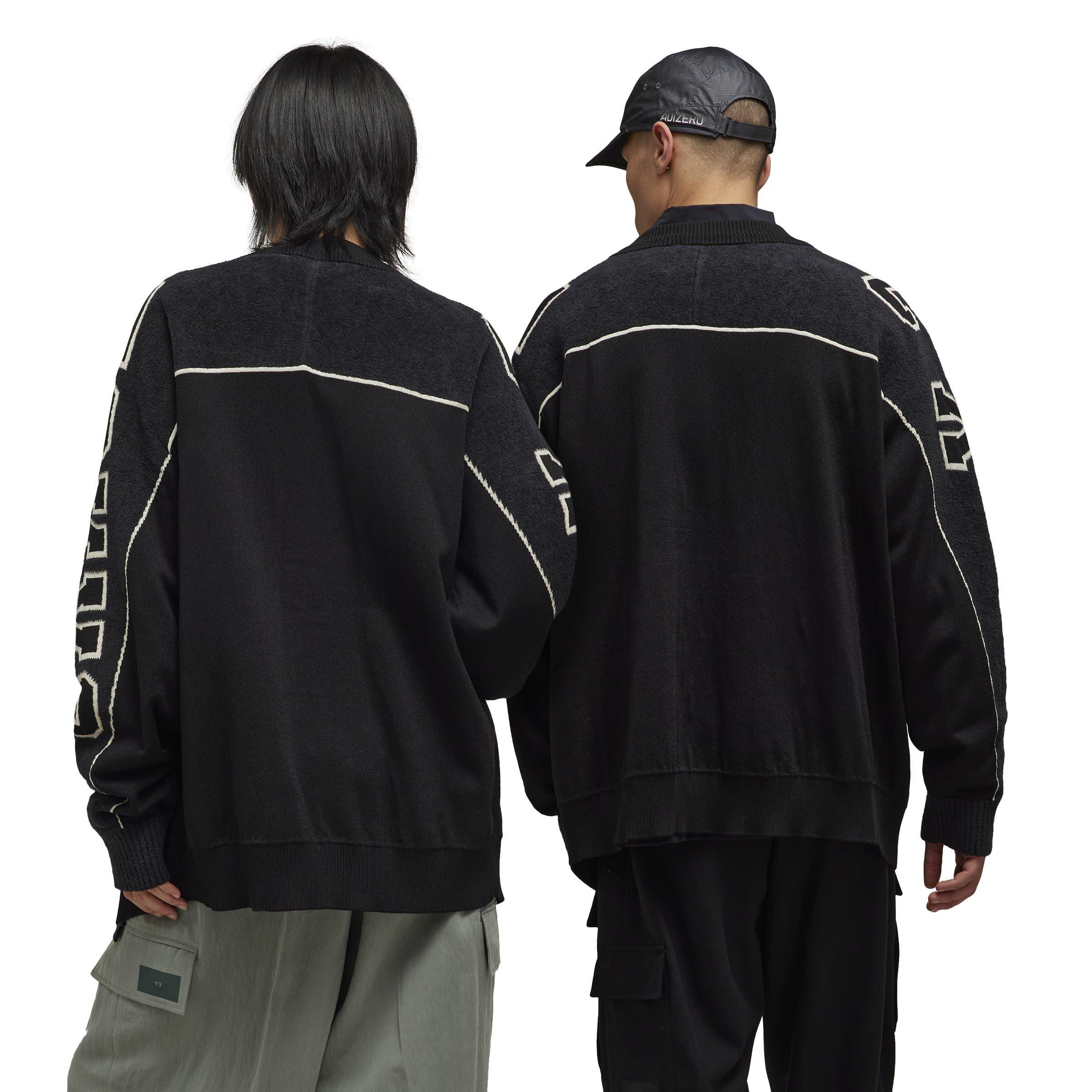 Black - Y3 - Graphic Knit Cardigan - 7