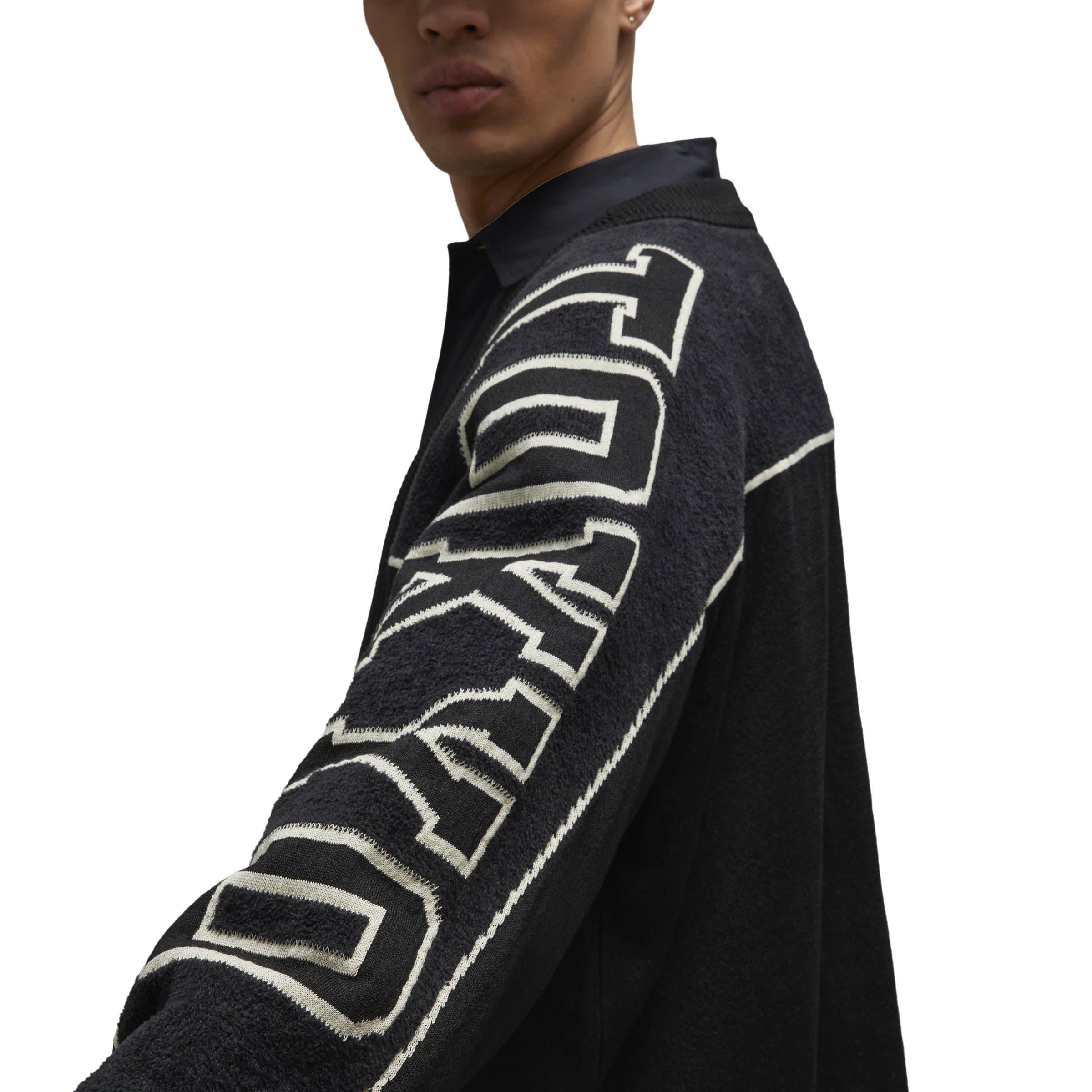 Black - Y3 - Graphic Knit Cardigan - 8