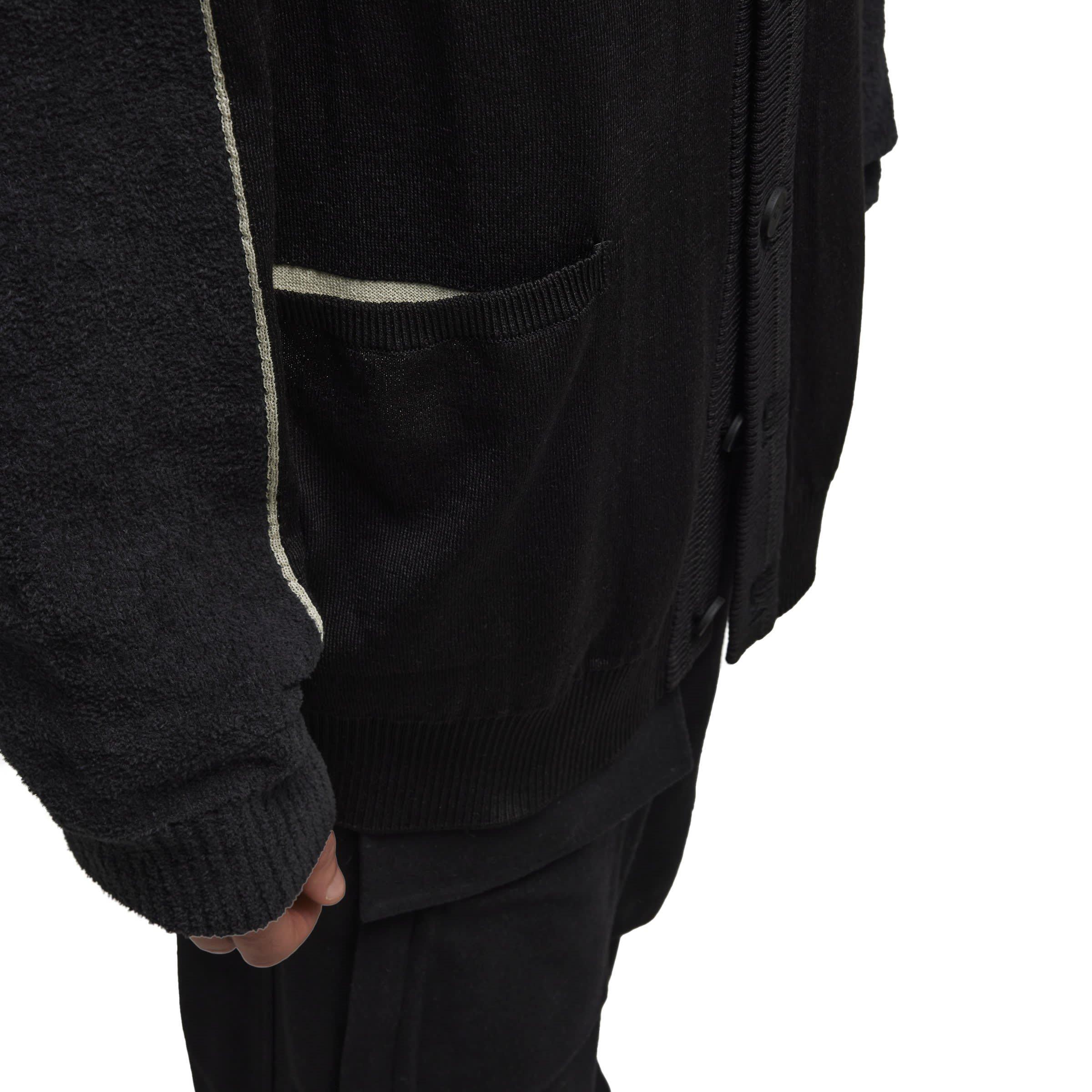 Black - Y3 - Graphic Knit Cardigan - 9