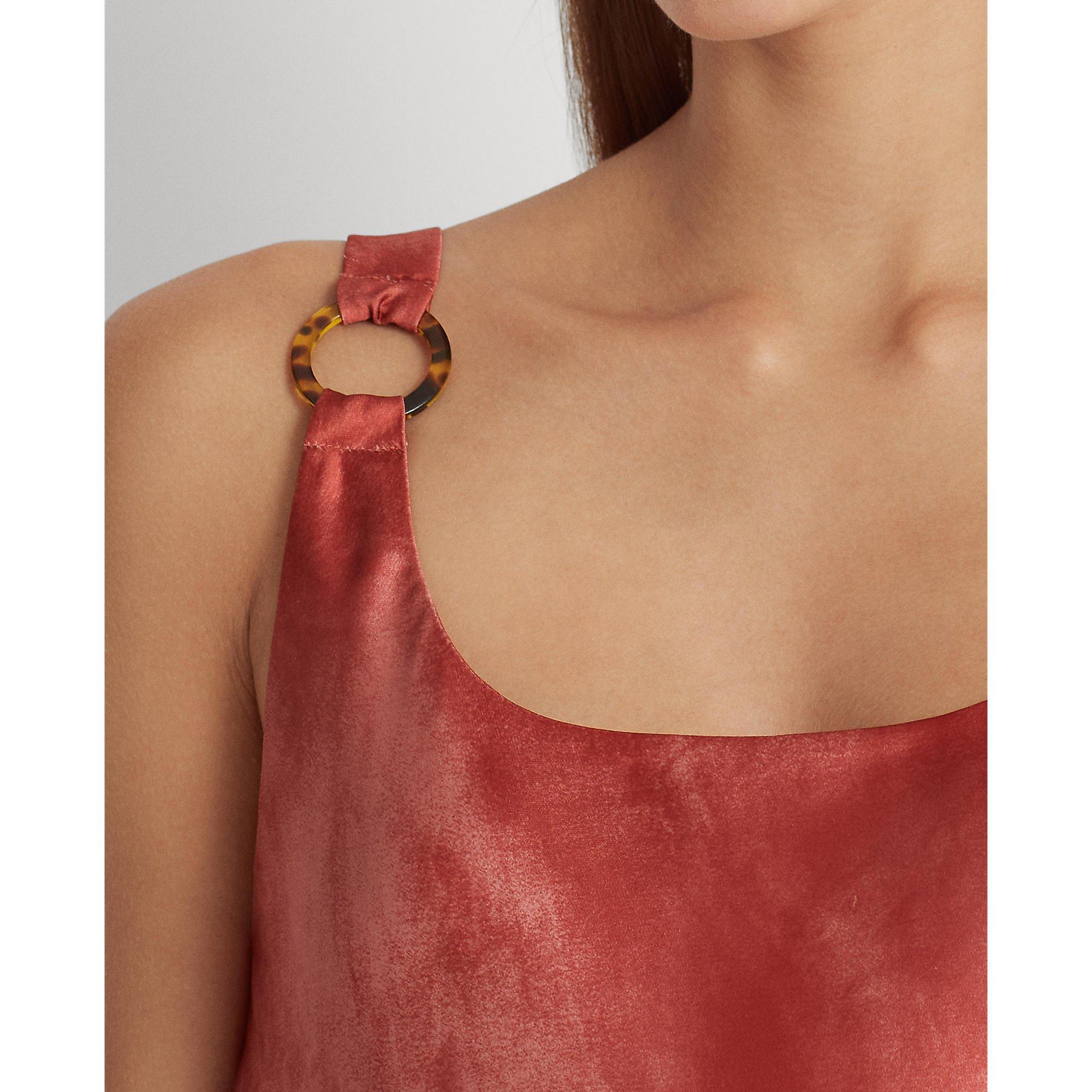 Red Sunstone - Lauren by Ralph Lauren - Caileet Slip Dress - 5