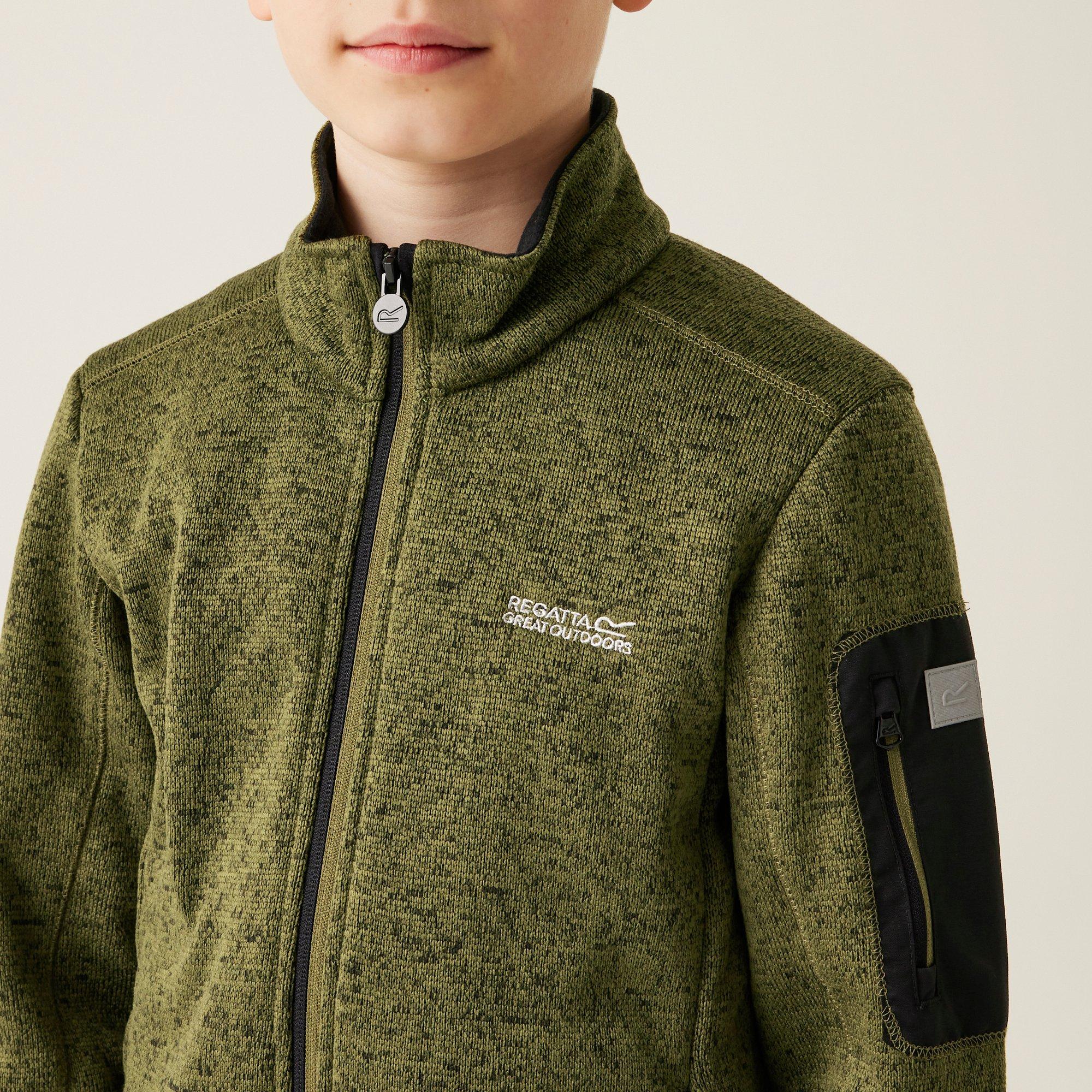 NephGrn(Blk) - Regatta - Kids JuniorNewhil Full Zip Fleece - 3