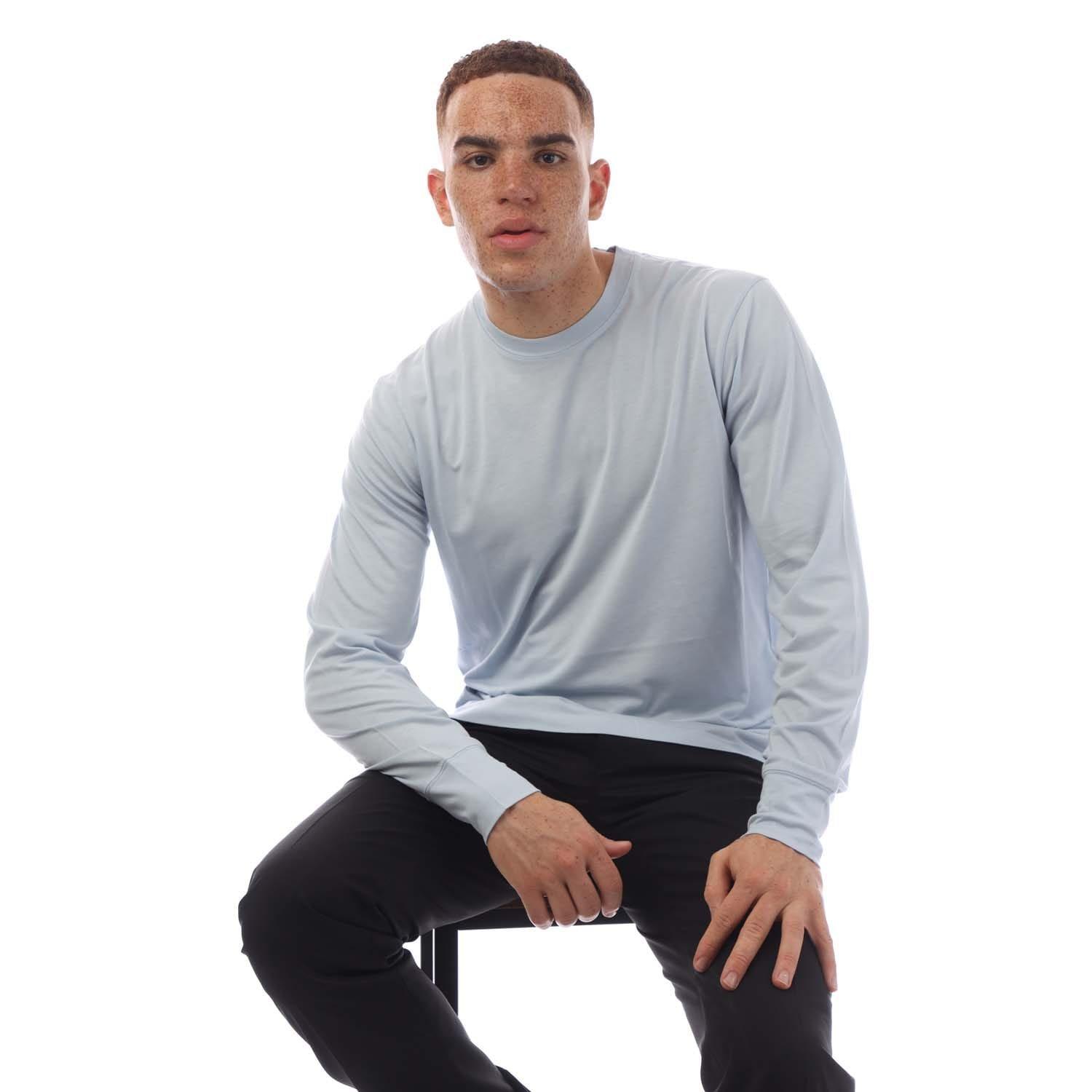 Light Blue - Tom Ford - Lyocell Cotton Long Sleeve T-Shirt - 4
