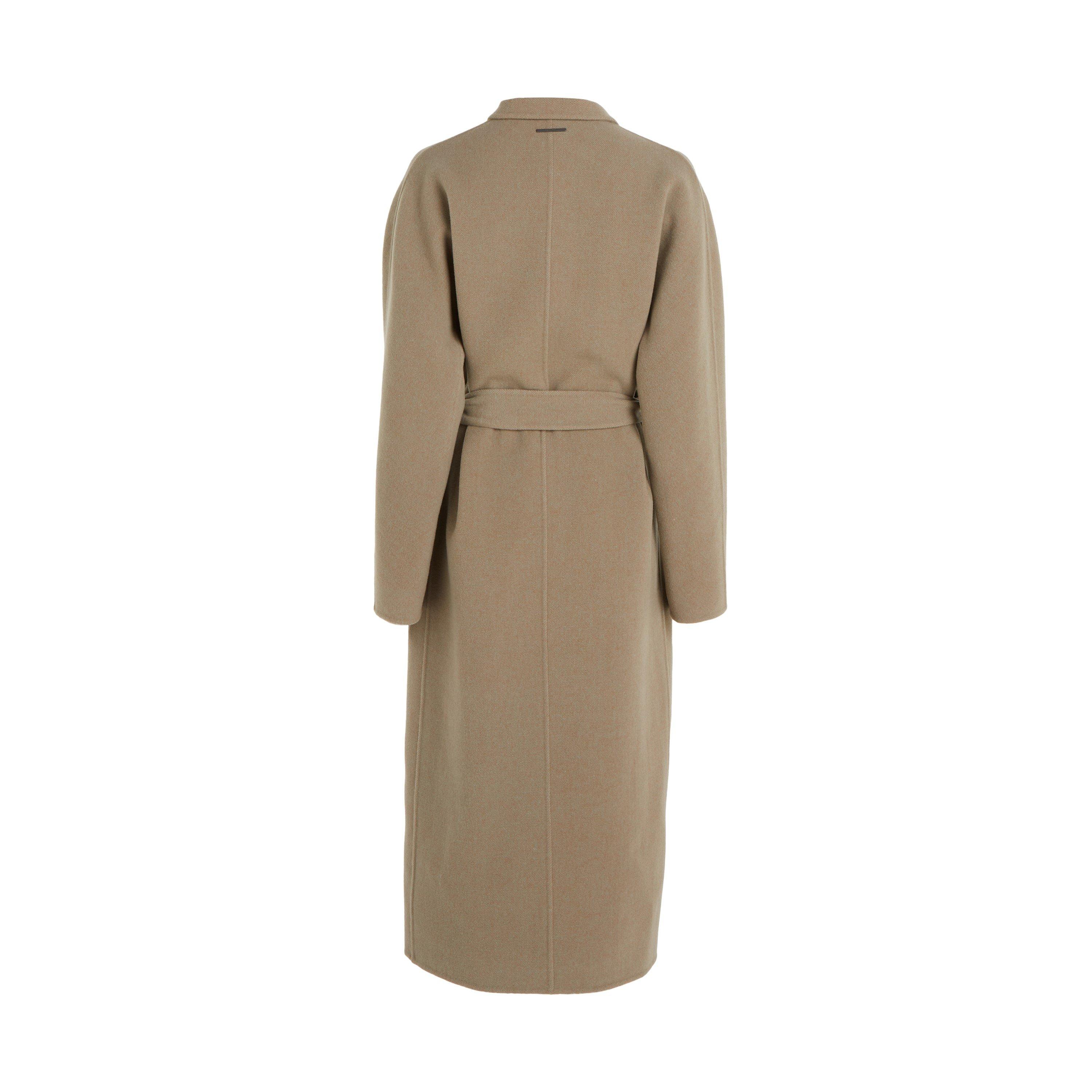 Midi wool wrap coat hotsell