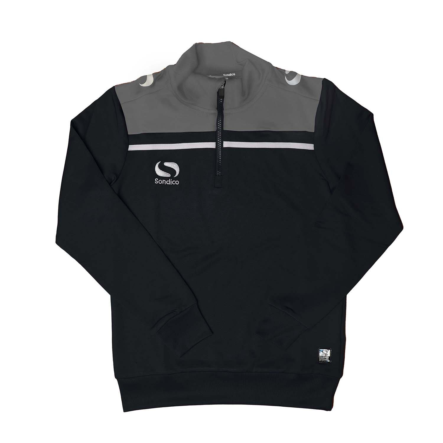 Black/Charcoal - Sondico - Kids' 1/4 Zip Fleece - 1