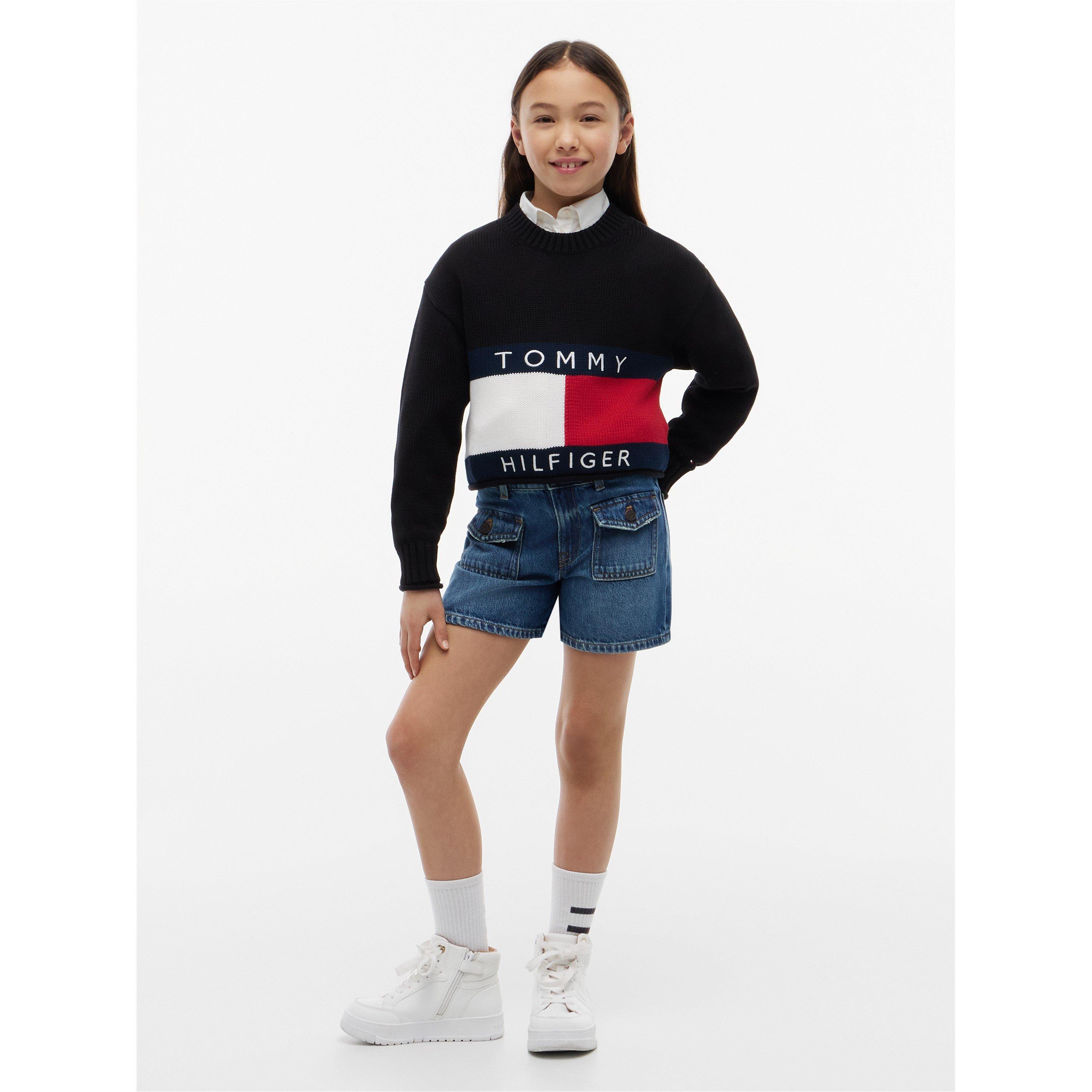 Black BDS - Tommy Hilfiger - Kids' Crew Neck Jumper - 3