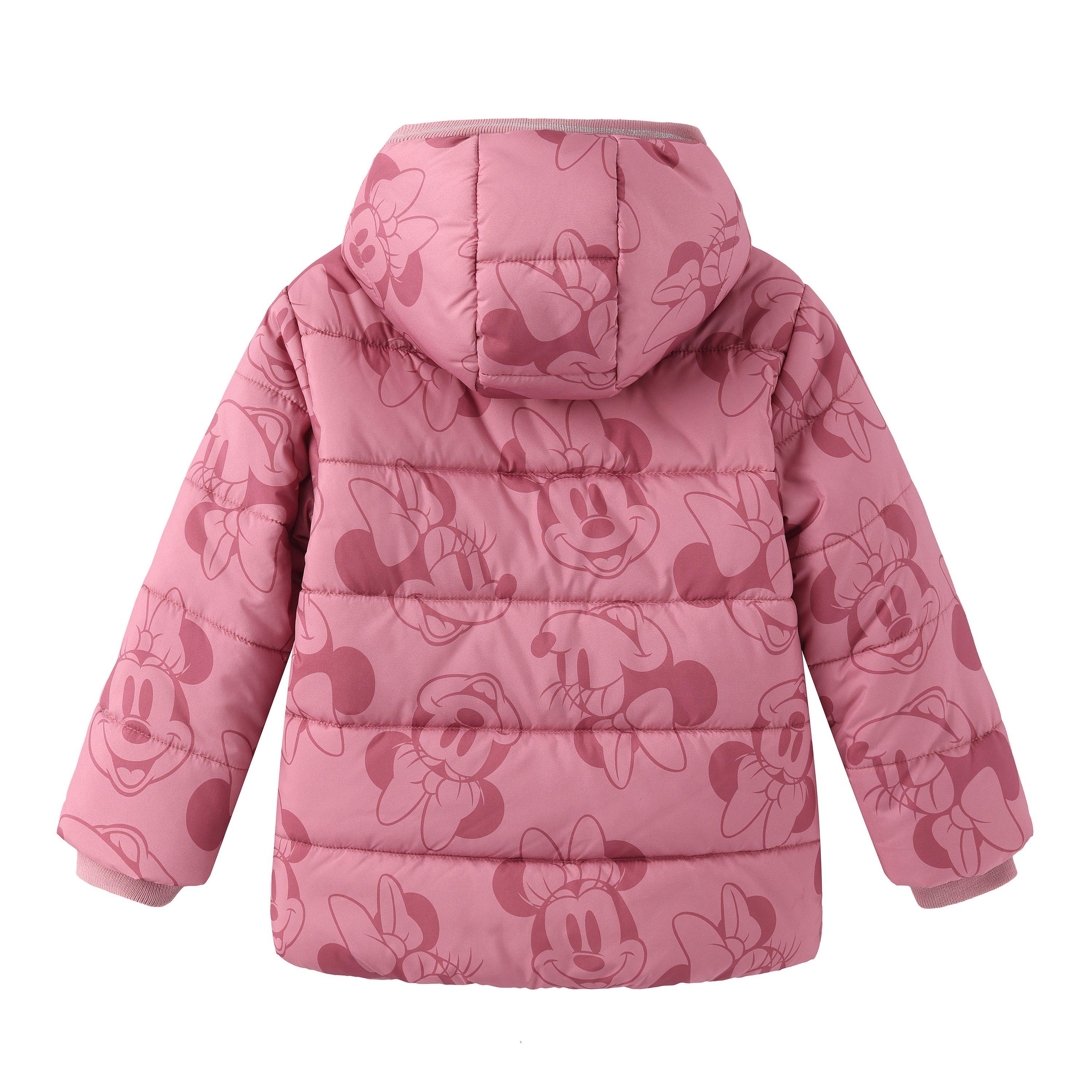 Minnie - Character - Kids' Hooded Long Sleeve Short Puffer Jacket - 2