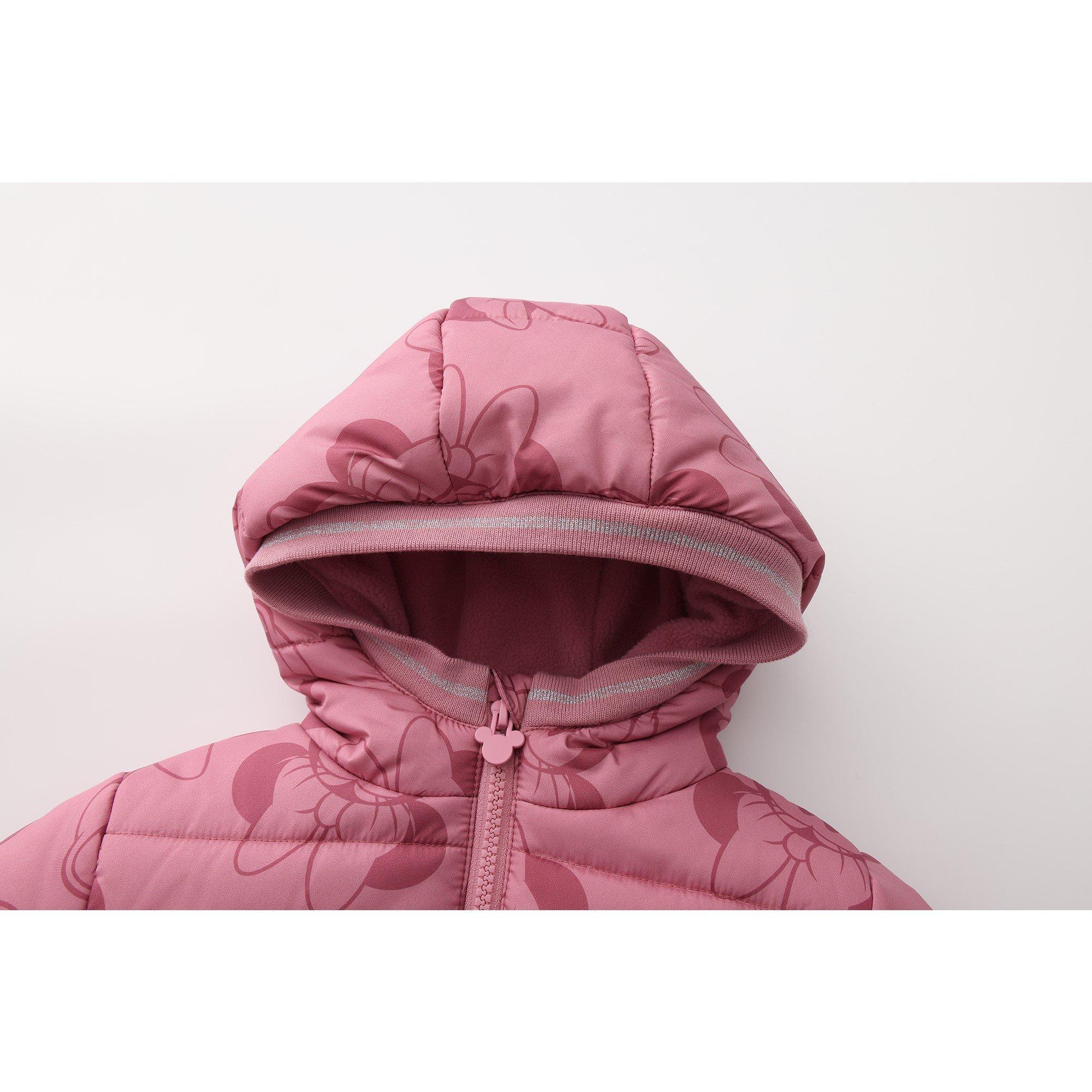 Minnie - Character - Kids' Hooded Long Sleeve Short Puffer Jacket - 4