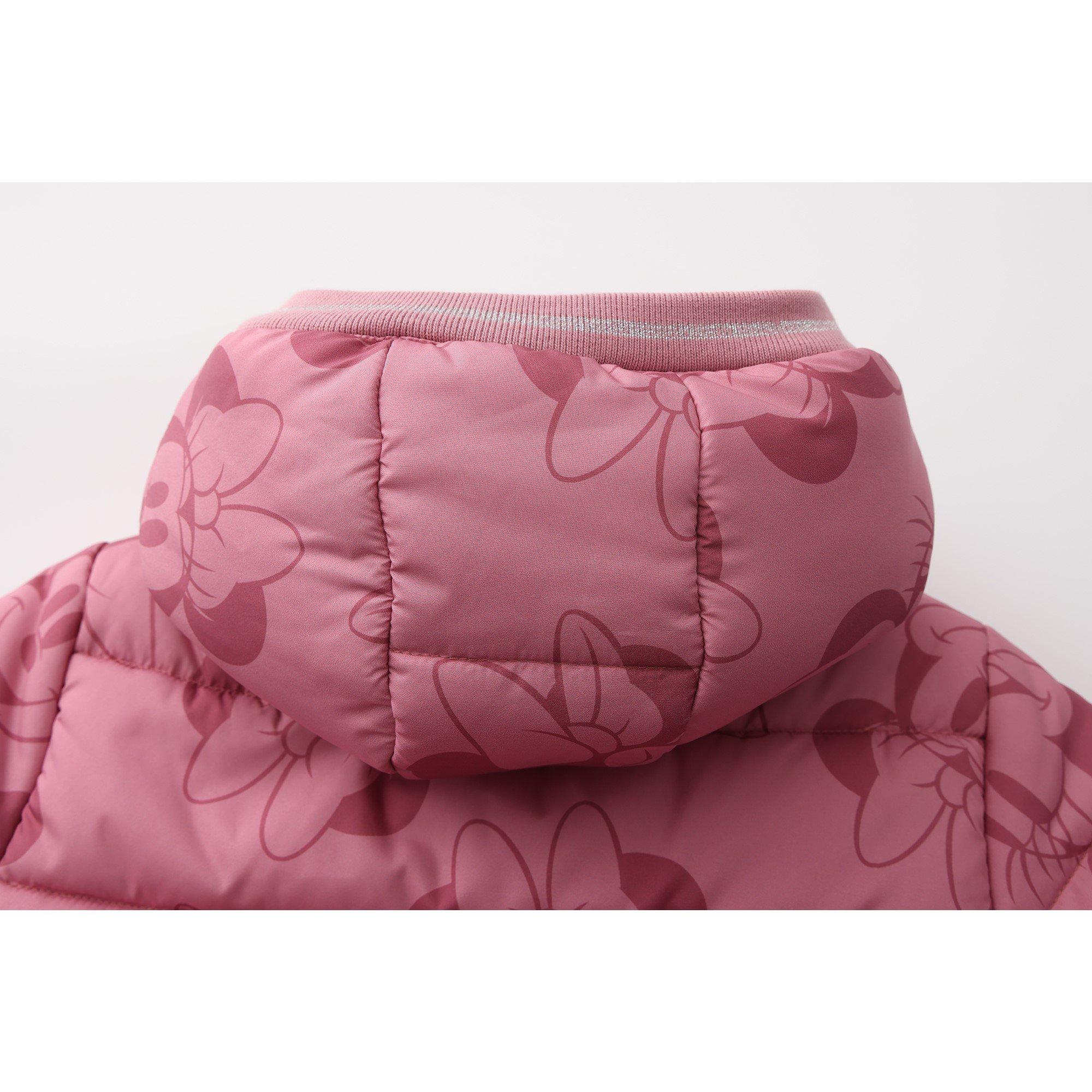 Minnie - Character - Kids' Hooded Long Sleeve Short Puffer Jacket - 5