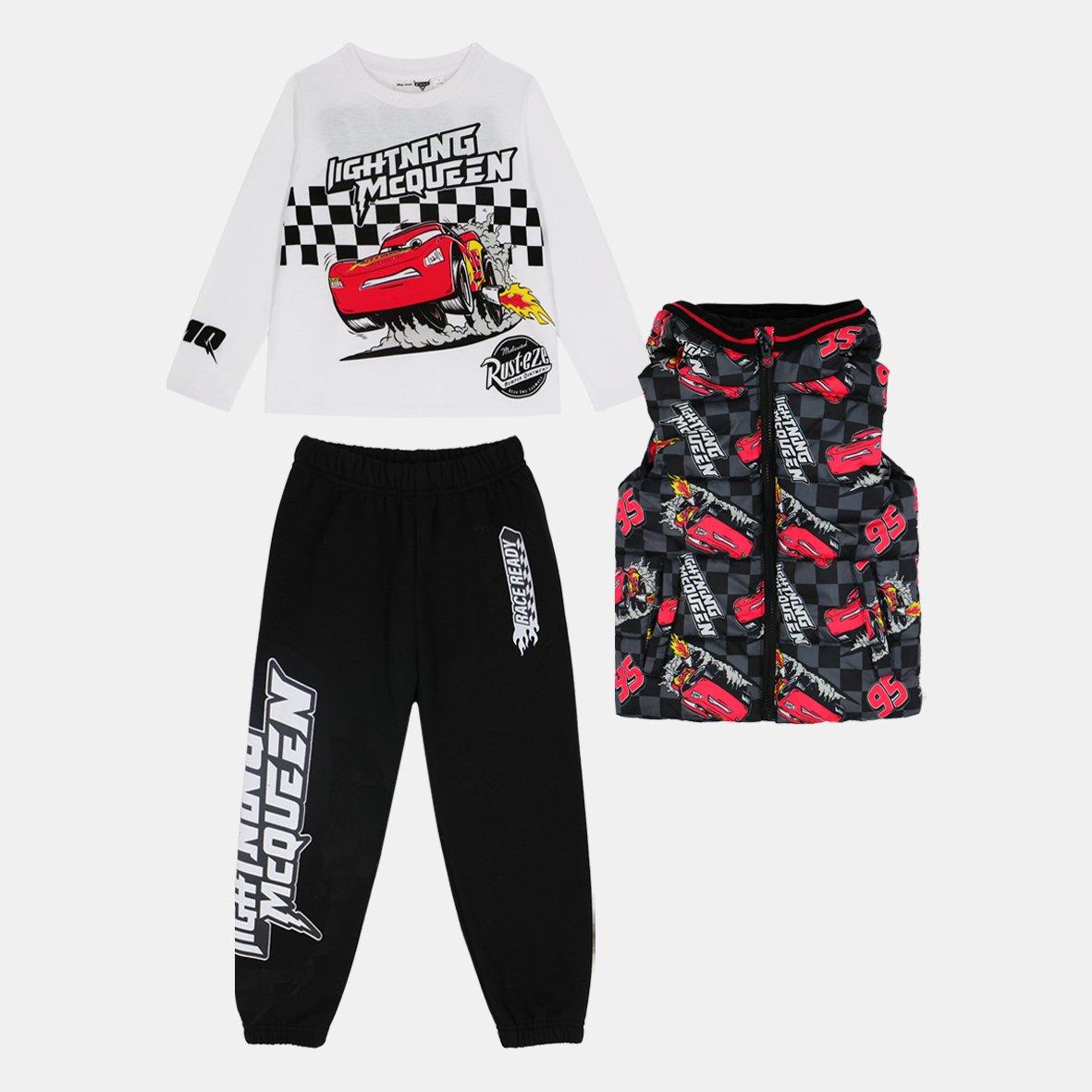 Unisex Kids Disney 3-Piece Fleece-Lined Gilet