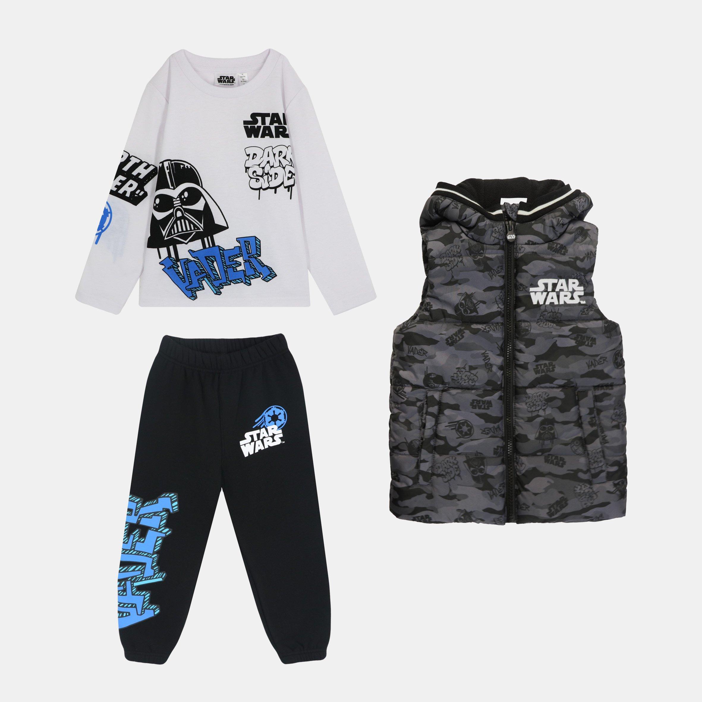 Unisex Kids Disney 3-Piece Fleece-Lined Gilet