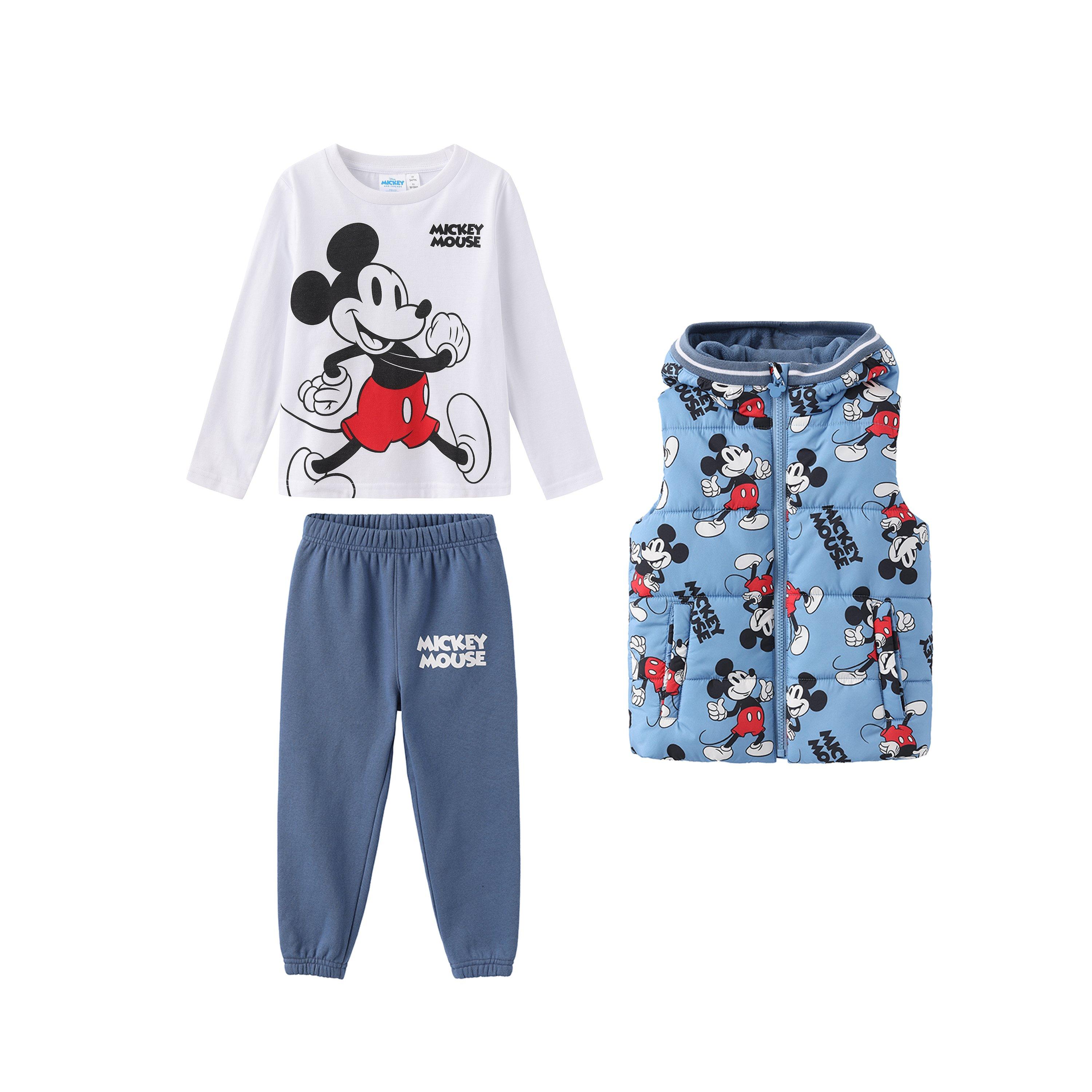 Mickey - Character - Unisex Kids Disney 3-Piece Fleece-Lined Gilet - 1