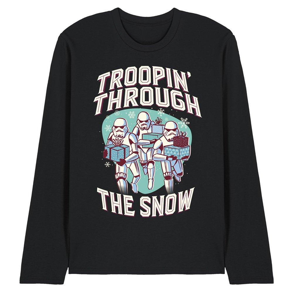 Black - Star Wars - Star Wars Retro Troopin Through The Snow Long Sle - 1