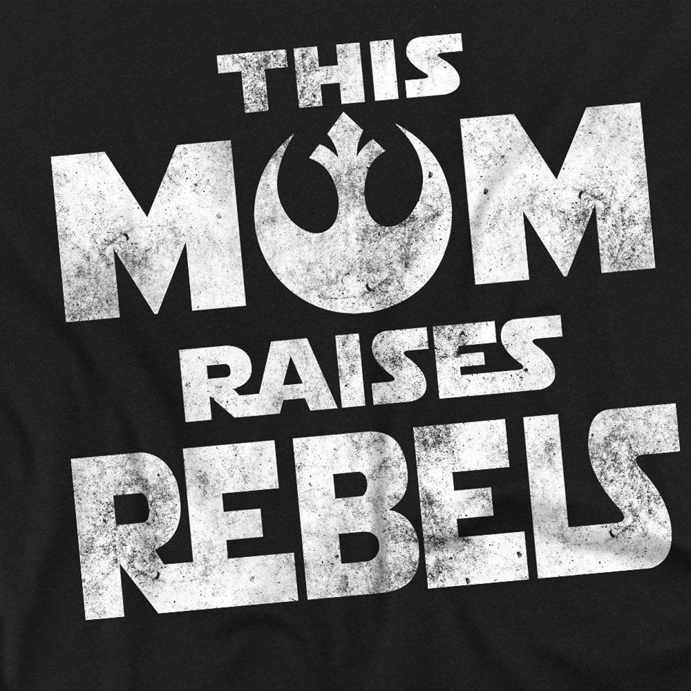 Black - Star Wars - Star Wars MotherS Day Mom Raises Rebels T-Shirt B - 2