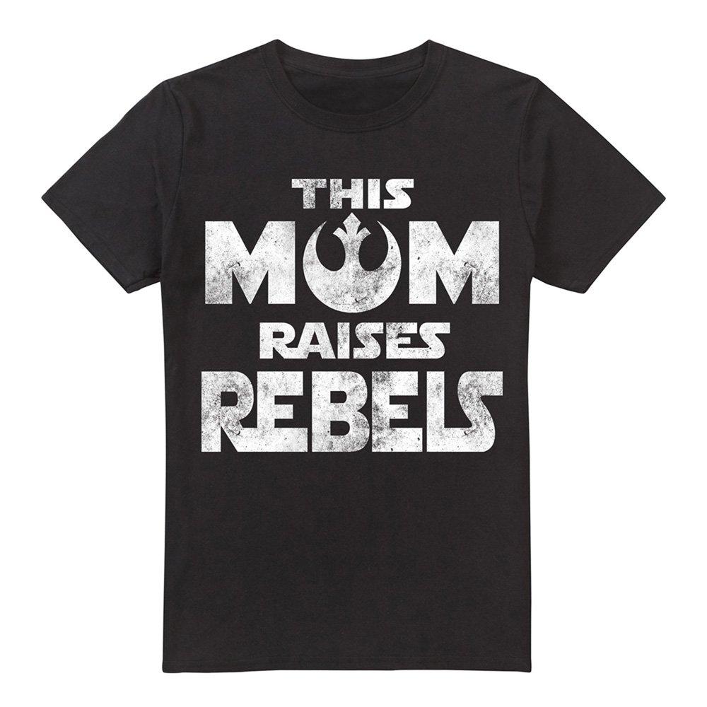 Black - Star Wars - Star Wars MotherS Day Mom Raises Rebels T-Shirt B - 4