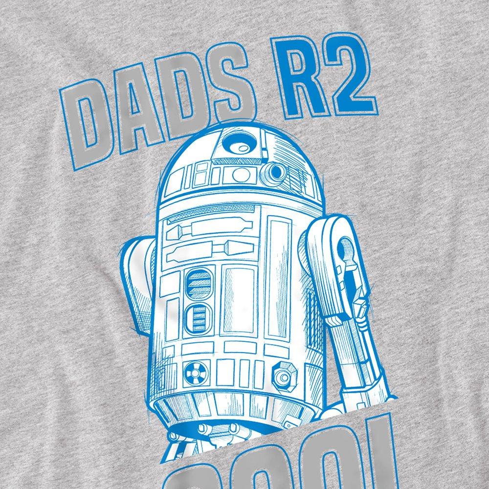 Grey - Star Wars - Star Wars FatherS Day Dads R2 Cool Mens T-Shirt G - 2