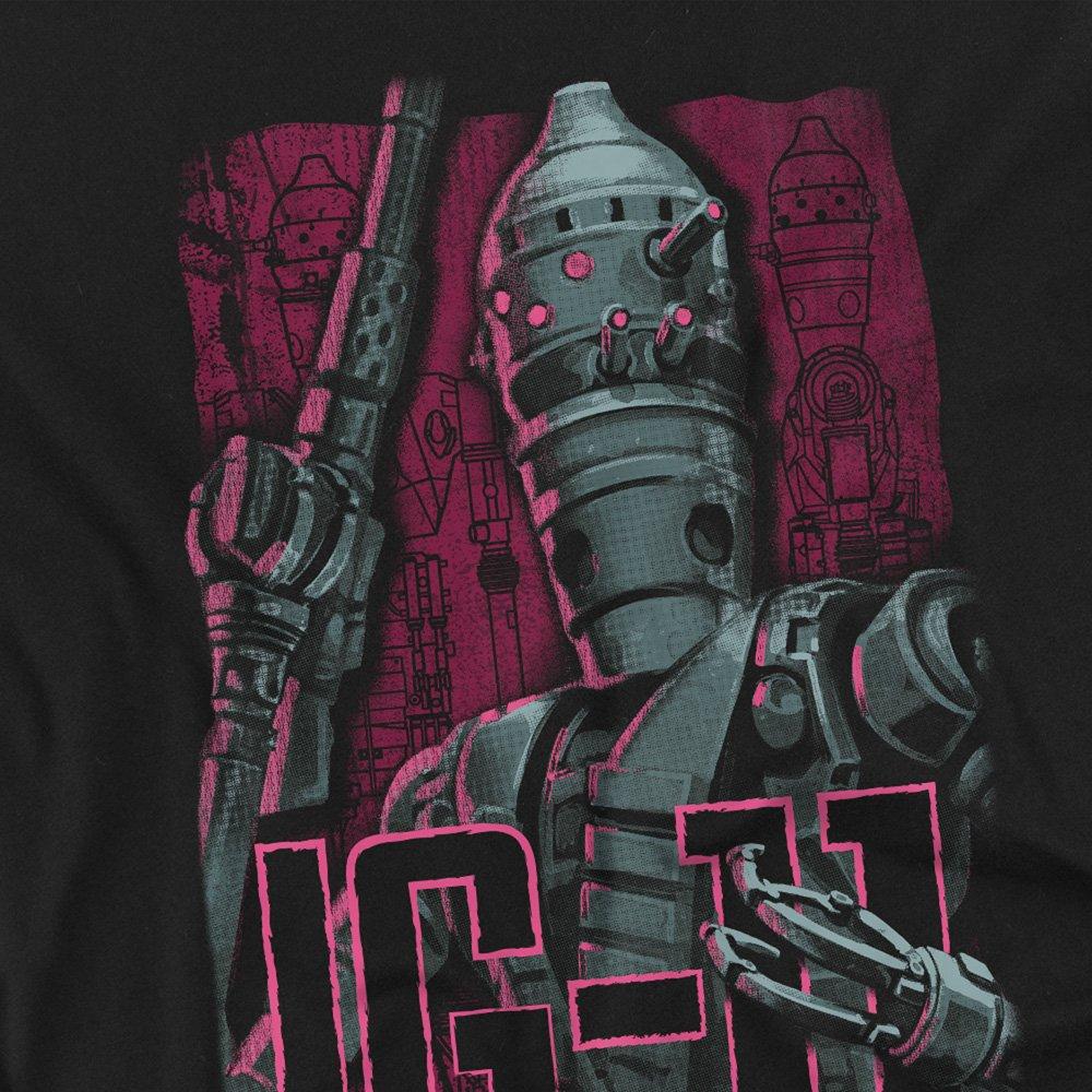 Black - Star Wars - The Mandalorian Bounty Hunter Ig11 T-Shirt Black - 2