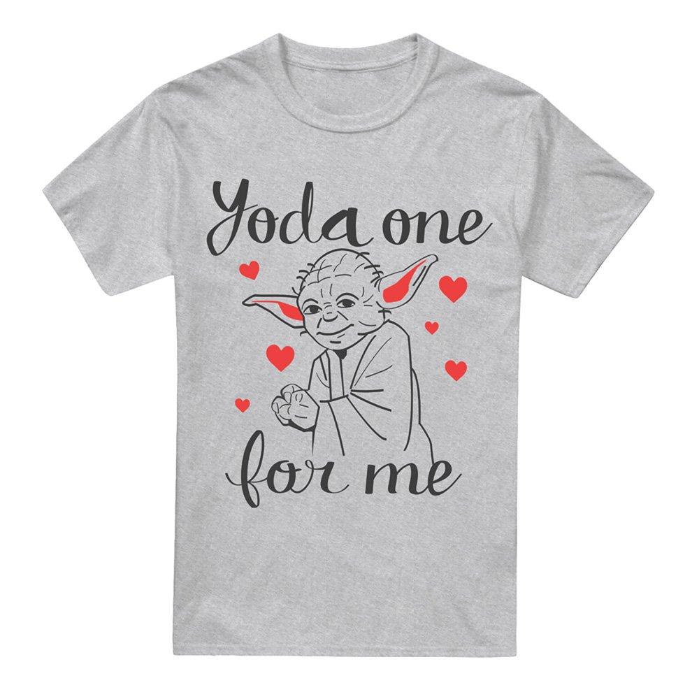 Grey - Star Wars - Star Wars ValentineS Day Yoda One For Me Mens T- - 4