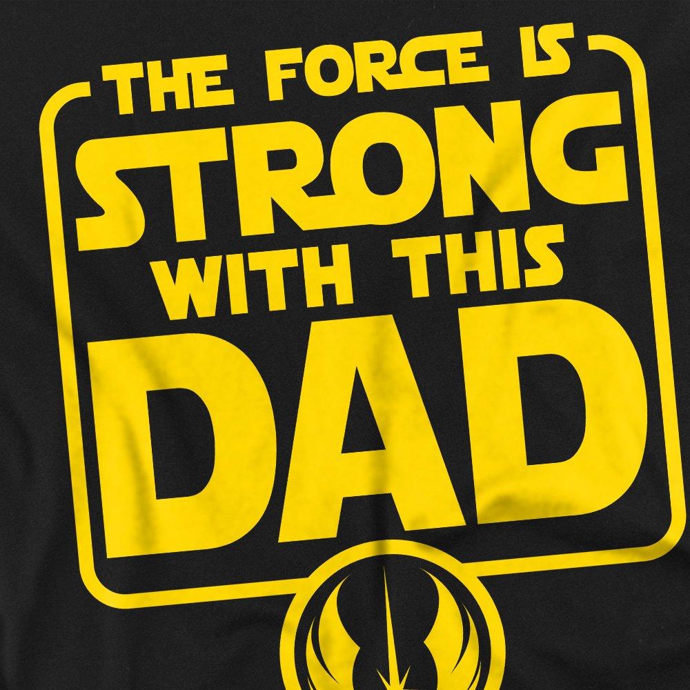 Black - Star Wars - Star Wars Fathers Day Force is Strong Dad Long Sl - 2