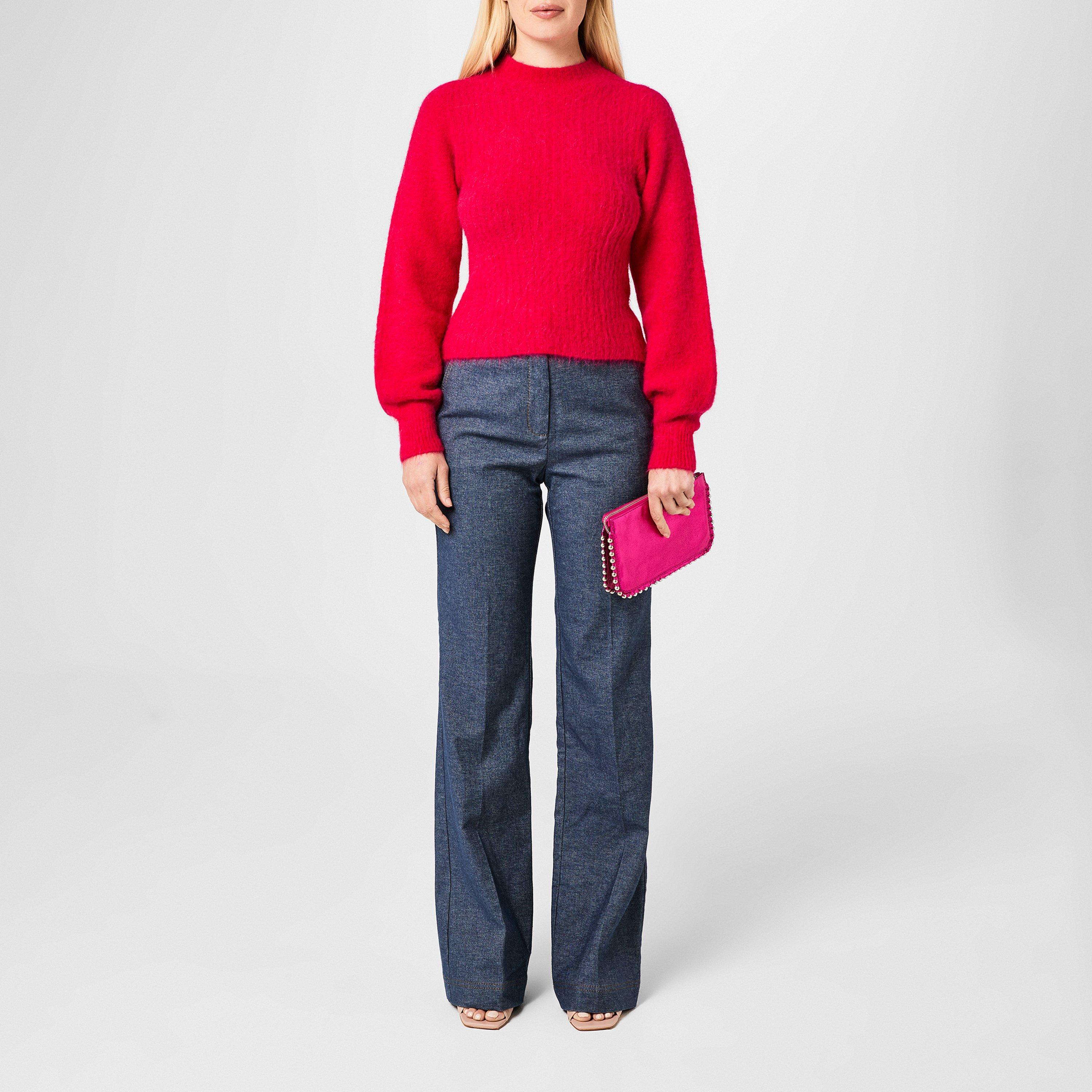 Fuschia - Marella - Women's Kristin Crew Neck Jumper - 4