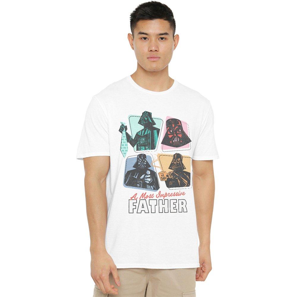 White - Star Wars - Star Wars Retro Most Impressive Father T-Shirt Wh - 1