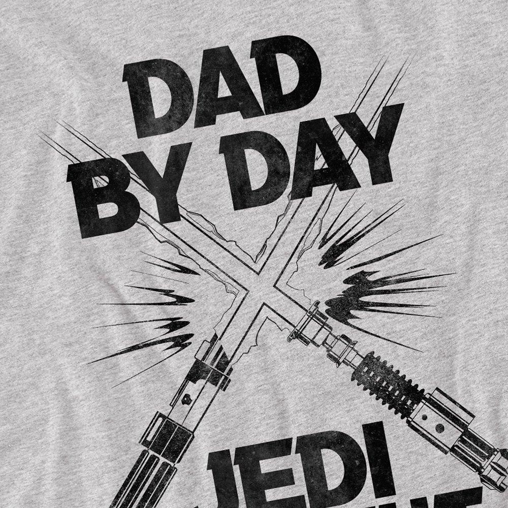 Grey - Star Wars - Star Wars FatherS Day Jedi By Night Mens T-Shirt - 2