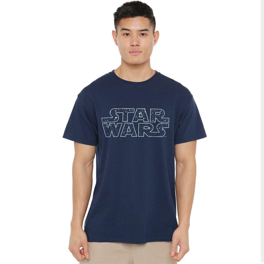 Navy - Star Wars - Star Wars Starry Logo T-Shirt Navy - 1