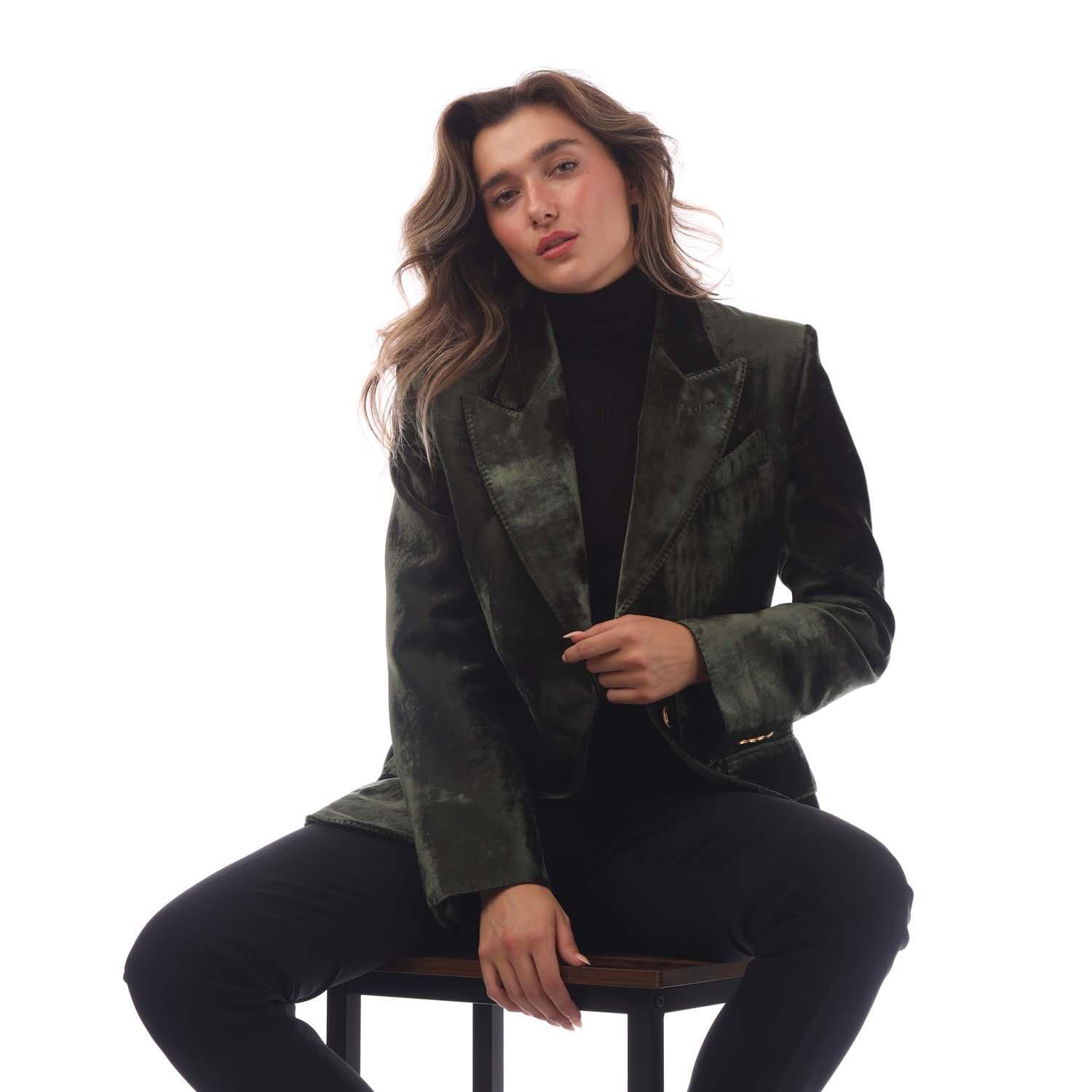 Olive - Tom Ford - Wallis Single Breasted Jacket - 5