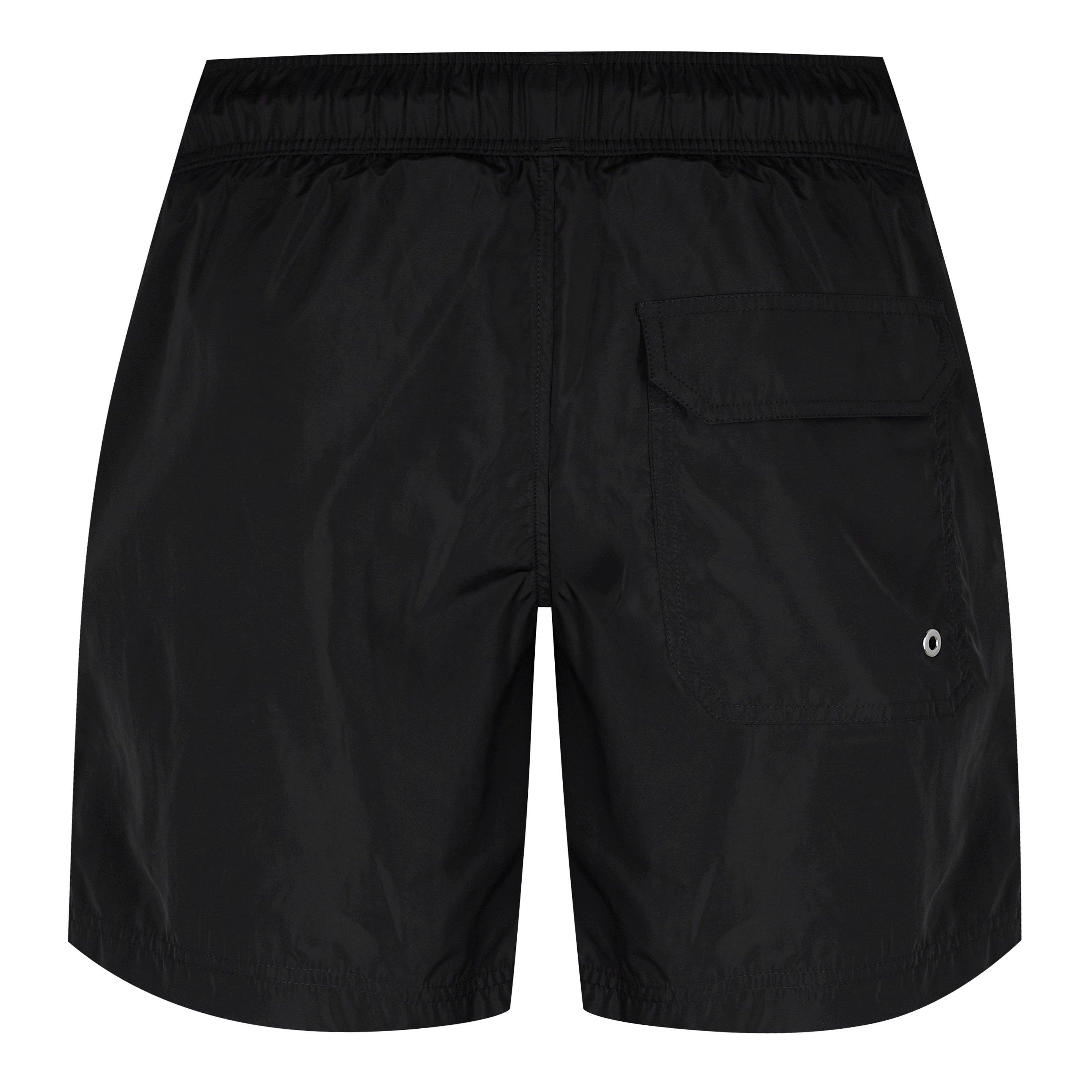 Black/White - Palm Angels - Logo Swim Shorts - 8