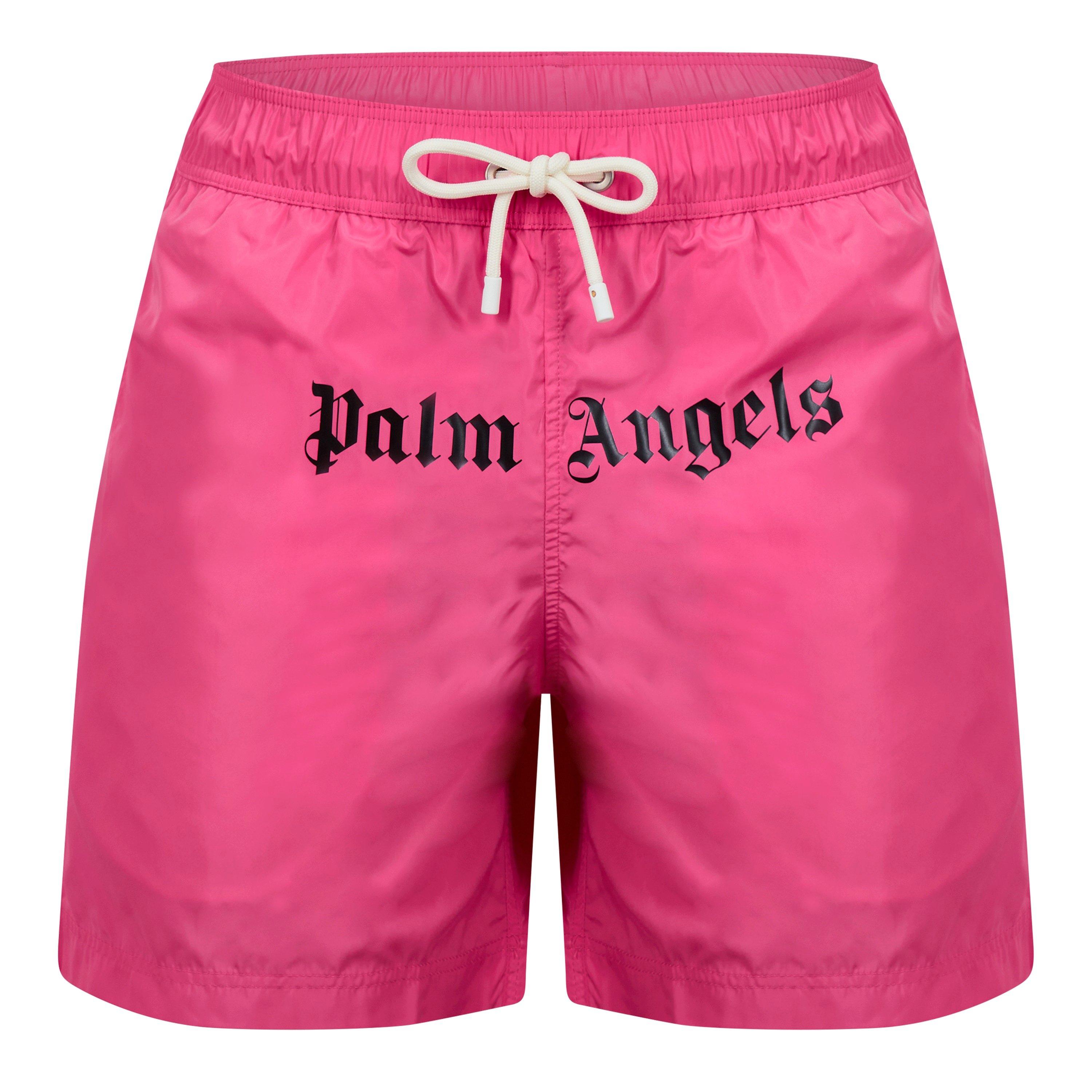 Pink - Palm Angels - Logo Swim Shorts - 5