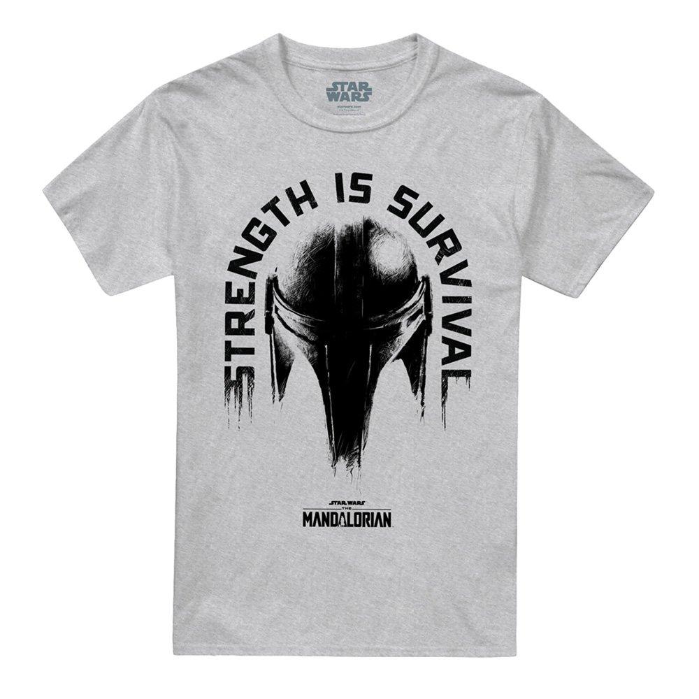 Light Grey - Star Wars - Star Wars Strength Is Survival T-Shirt Athletic H - 4