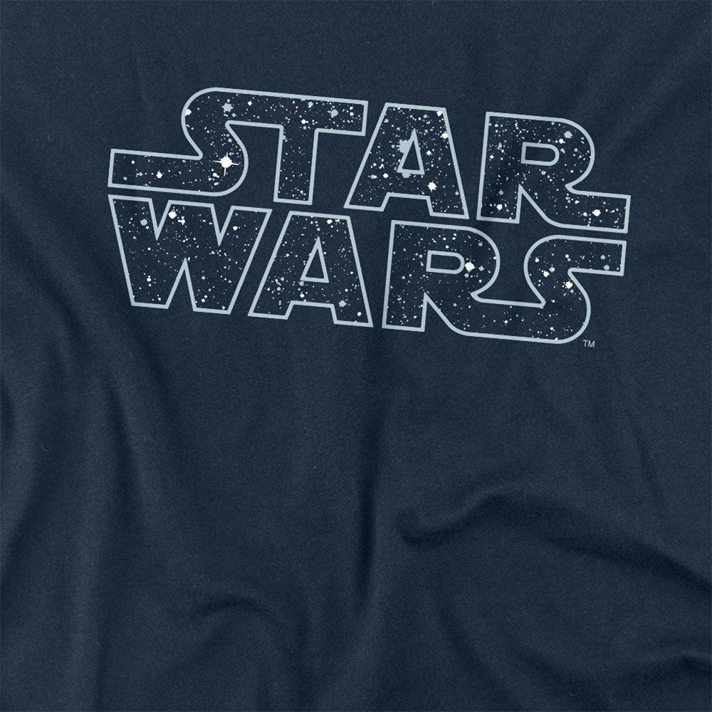 Navy - Star Wars - Star Wars Starry Logo Long Sleeve T-Shirt Navy - 2