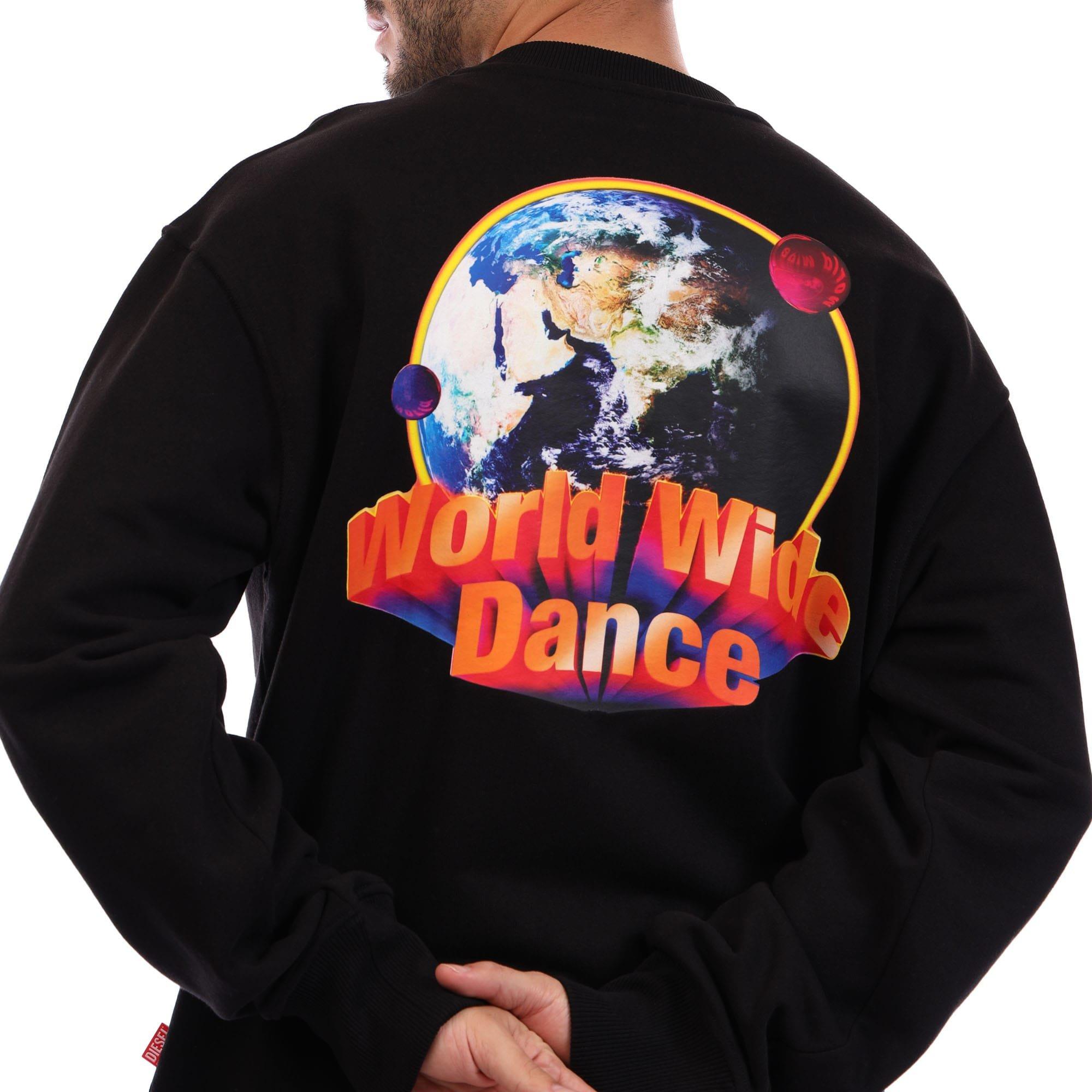 Black - Diesel - S-Macs Crew Neck Sweatshirt - 4