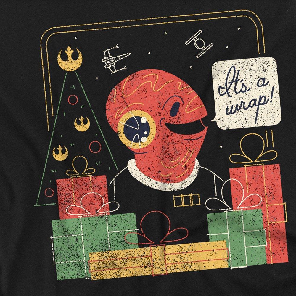 Black - Star Wars - Star Wars Retro Christmas Admiral Ackbar Wrap Trap - 2
