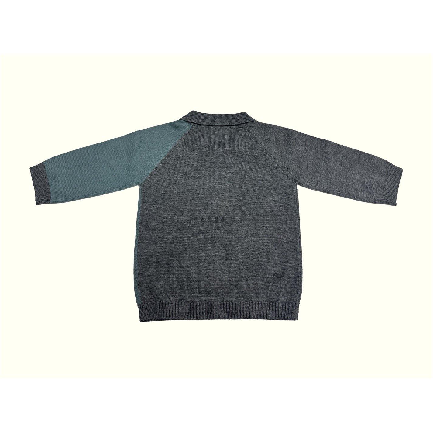 Multi - Pretty Green - Kids Zip Cotton Long Sleeve Polo Shirt - 2