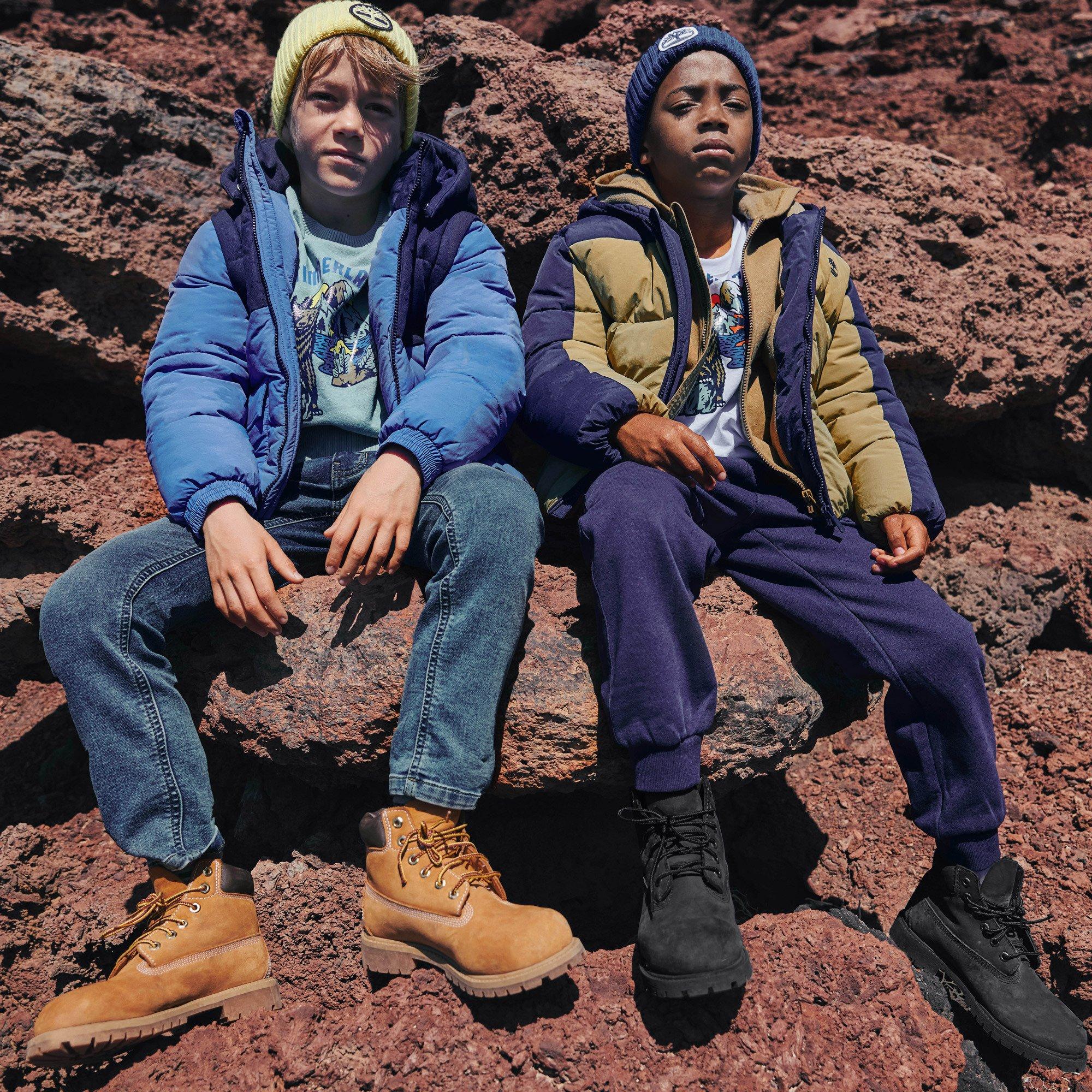 Khaki/Navy - Timberland - Timb ClrBlock Puffer In54 - 5