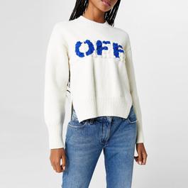 Off White Bold Logo Crewneck Jumper