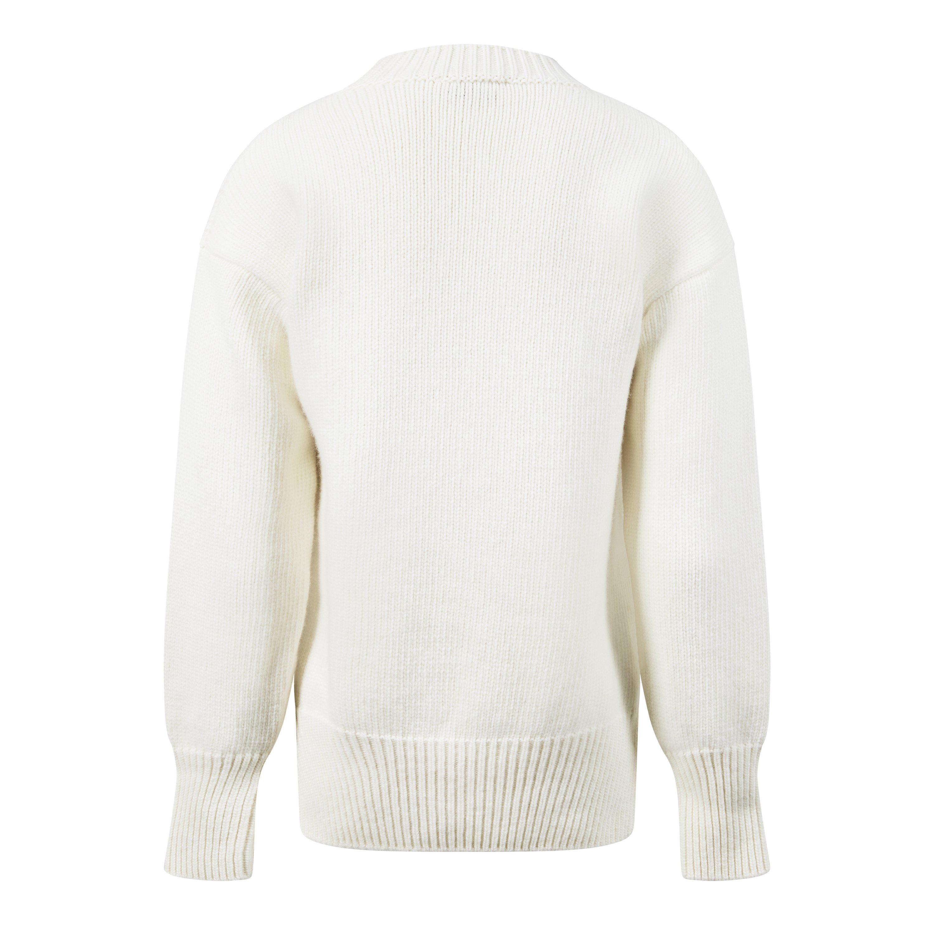 Off-White - Off-White / オフホワイト | Logo Intarsia Crewneck Jumper ニット | 36 | ホワイト/パープル | レディース Off-White-Logo-Intarsia-