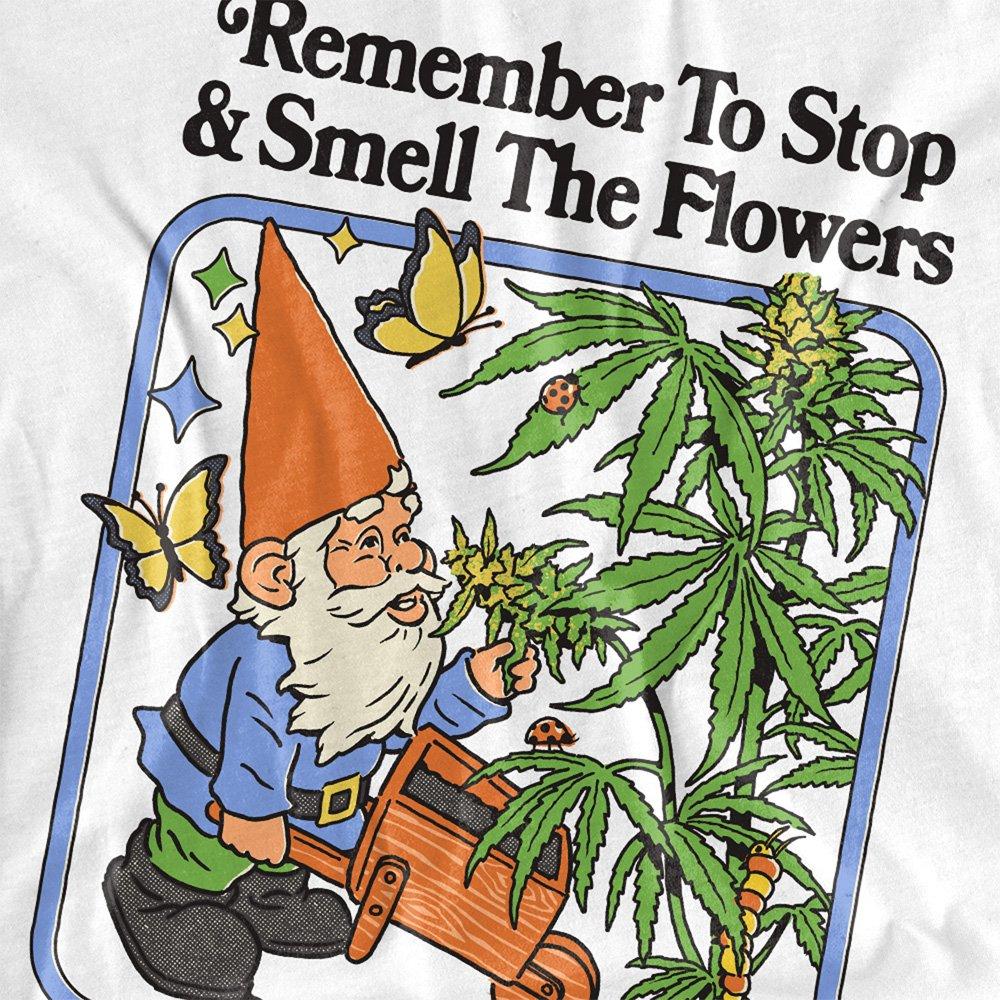 White - Steven Rhodes - Steven Rhodes Smell The Flowers T Shirt White - 2