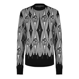 Amiri Argyle Jacquard Sweater