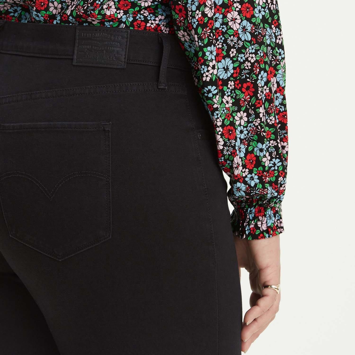 Black - Levis - 721 Plus High Rise Super Skinny Jeans - 3