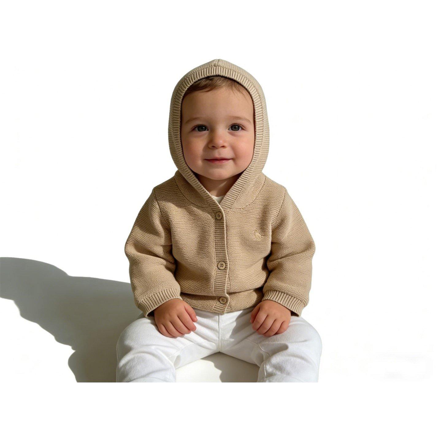 Beige - Jack Wills - Kids Pram Padded Cotton Hooded Long Sleeve Coat - 3