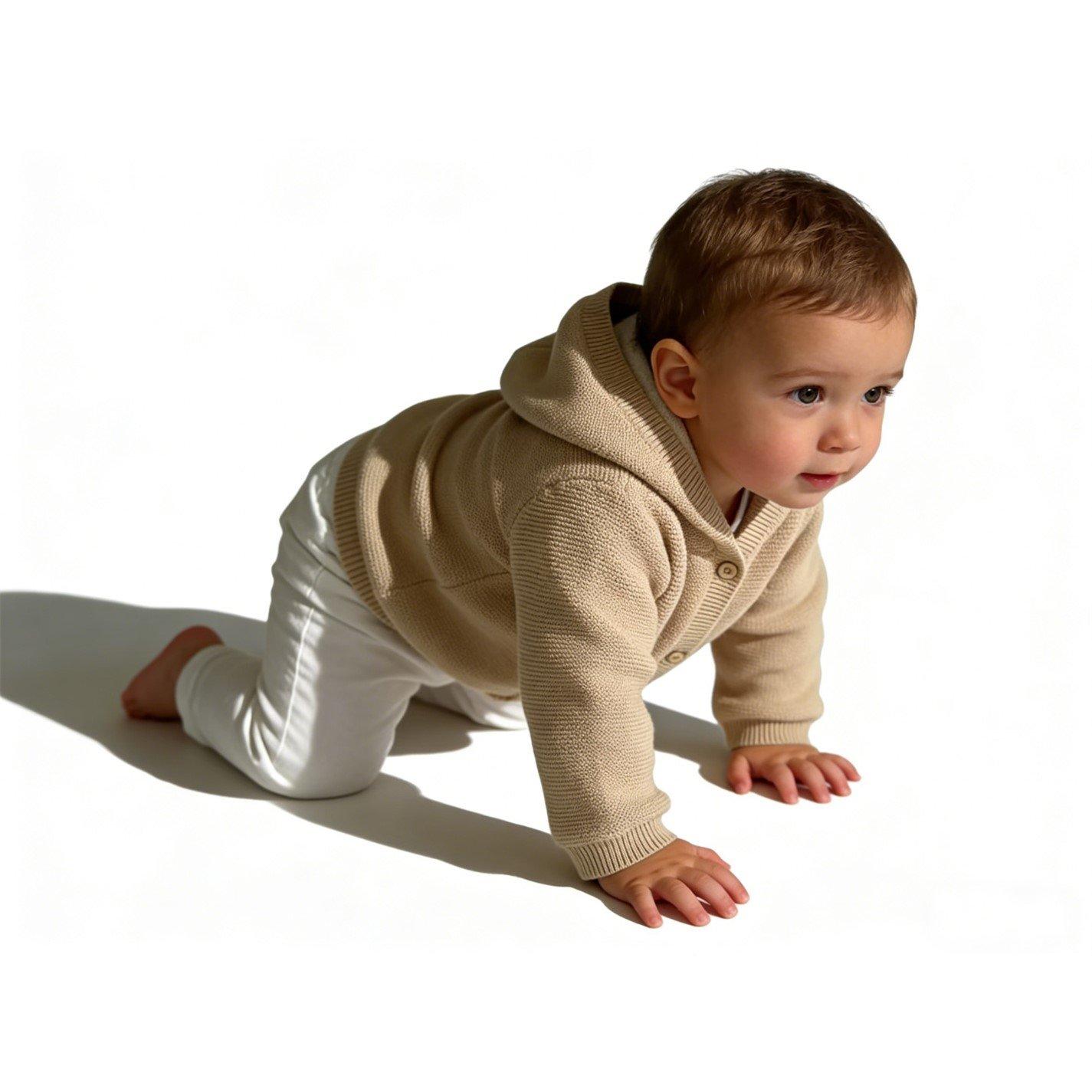 Beige - Jack Wills - Kids Pram Padded Cotton Hooded Long Sleeve Coat - 4