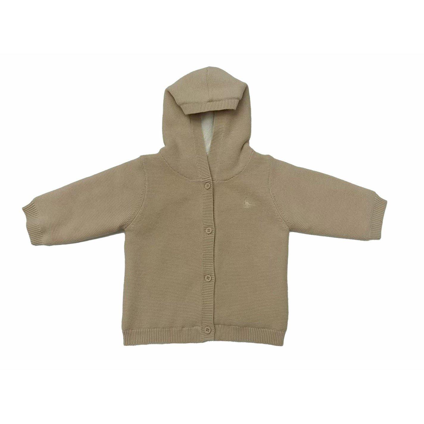 Beige - Jack Wills - Kids Pram Padded Cotton Hooded Long Sleeve Coat - 5