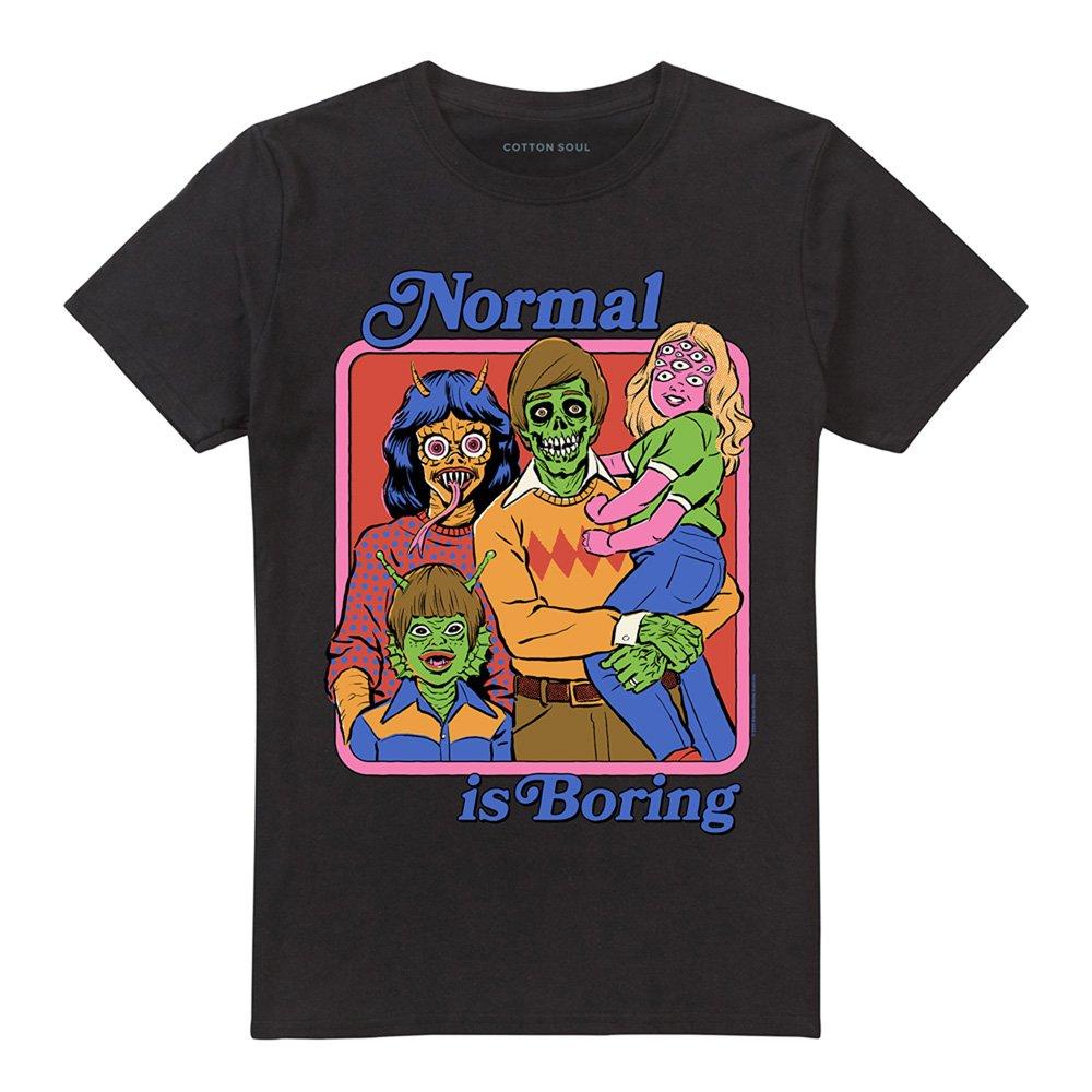Black - Steven Rhodes - Steven Rhodes Normal Is Boring T-Shirt Black - 4