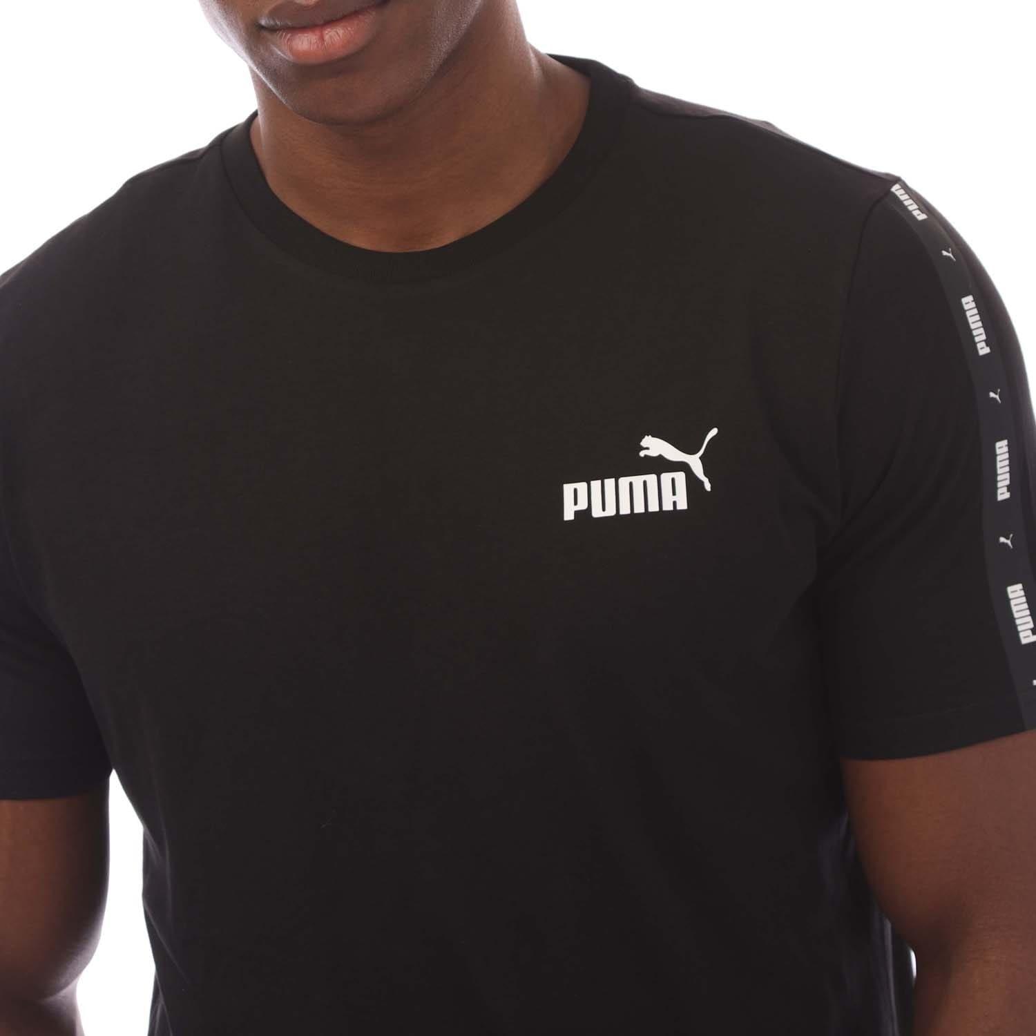 Black - Puma - ESS+ Tape T-Shirt - 3